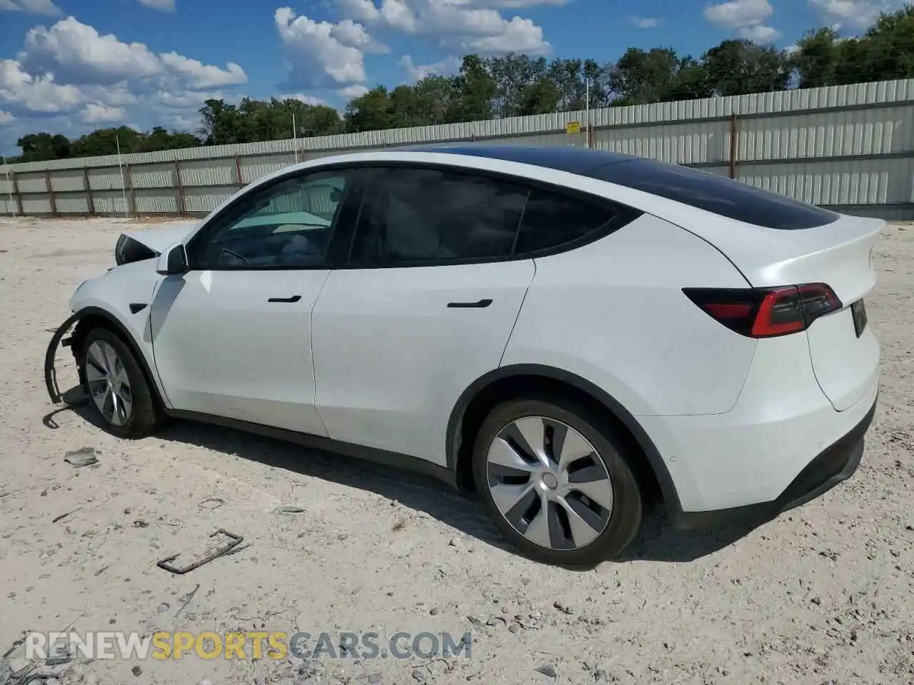 2 Photograph of a damaged car 5YJYGDEE9LF049827 TESLA MODEL Y 2020