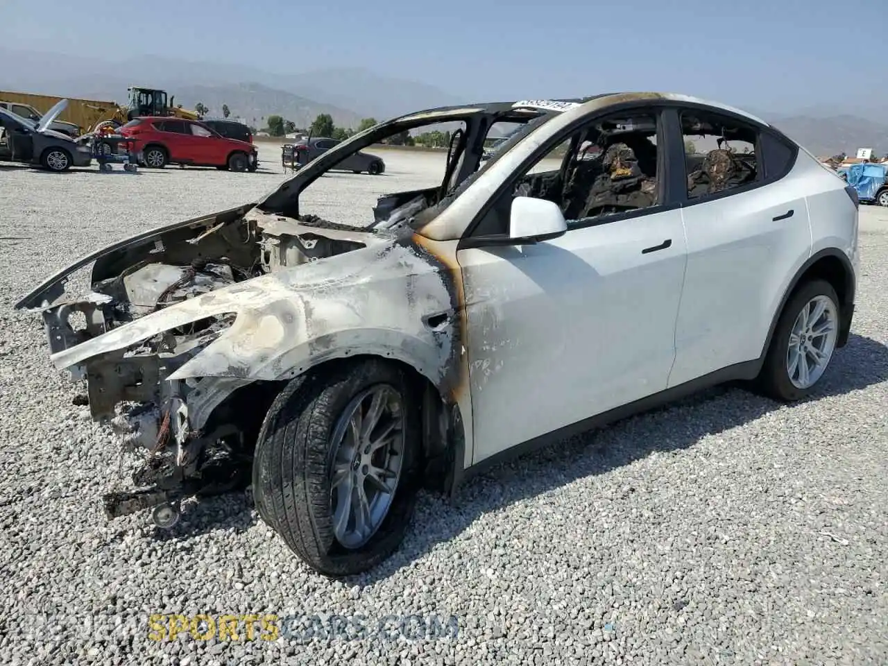 1 Photograph of a damaged car 5YJYGDEE9LF054428 TESLA MODEL Y 2020