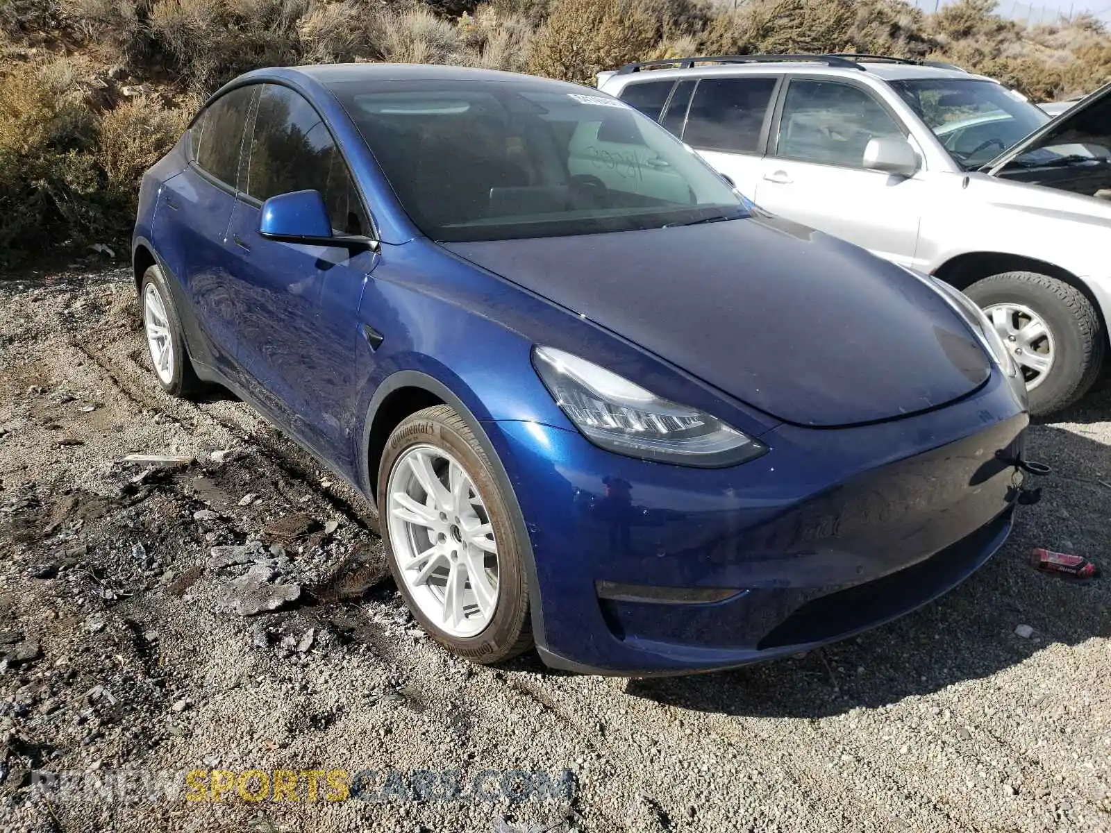 1 Photograph of a damaged car 5YJYGDEE9LF055482 TESLA MODEL Y 2020