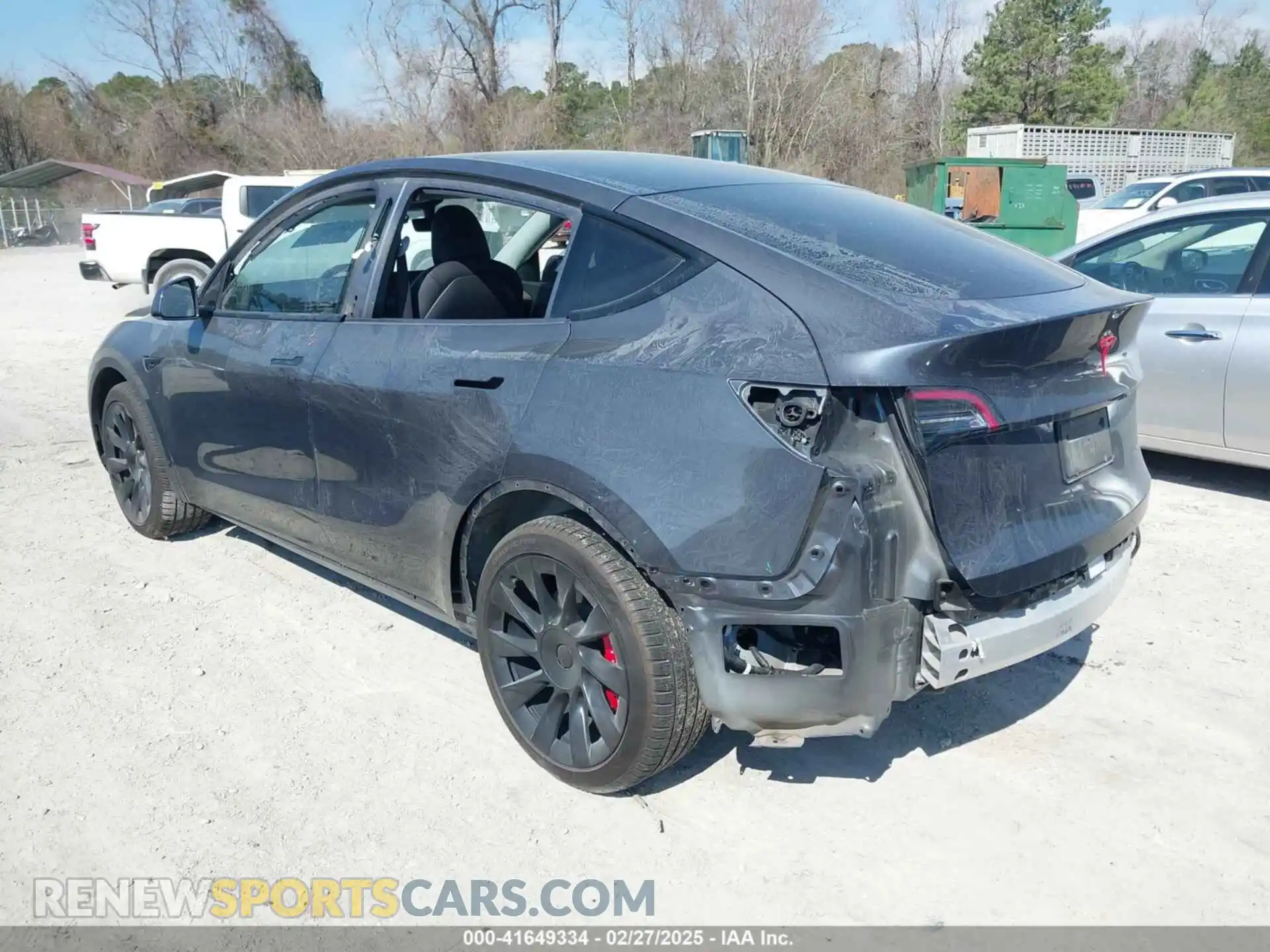 3 fotografías del automóvil dañado 5YJYGDEEXLF045883 TESLA MODEL Y 2020
