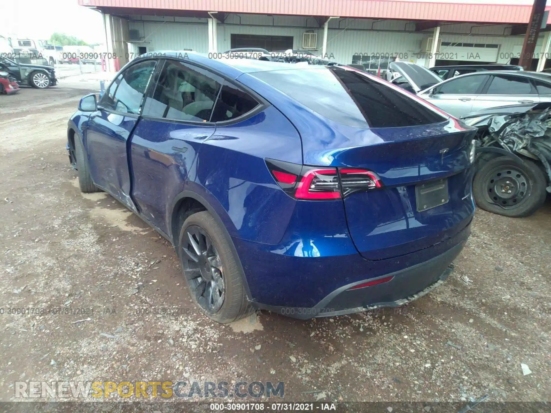 3 Photograph of a damaged car 5YJYGDEEXLF046077 TESLA MODEL Y 2020