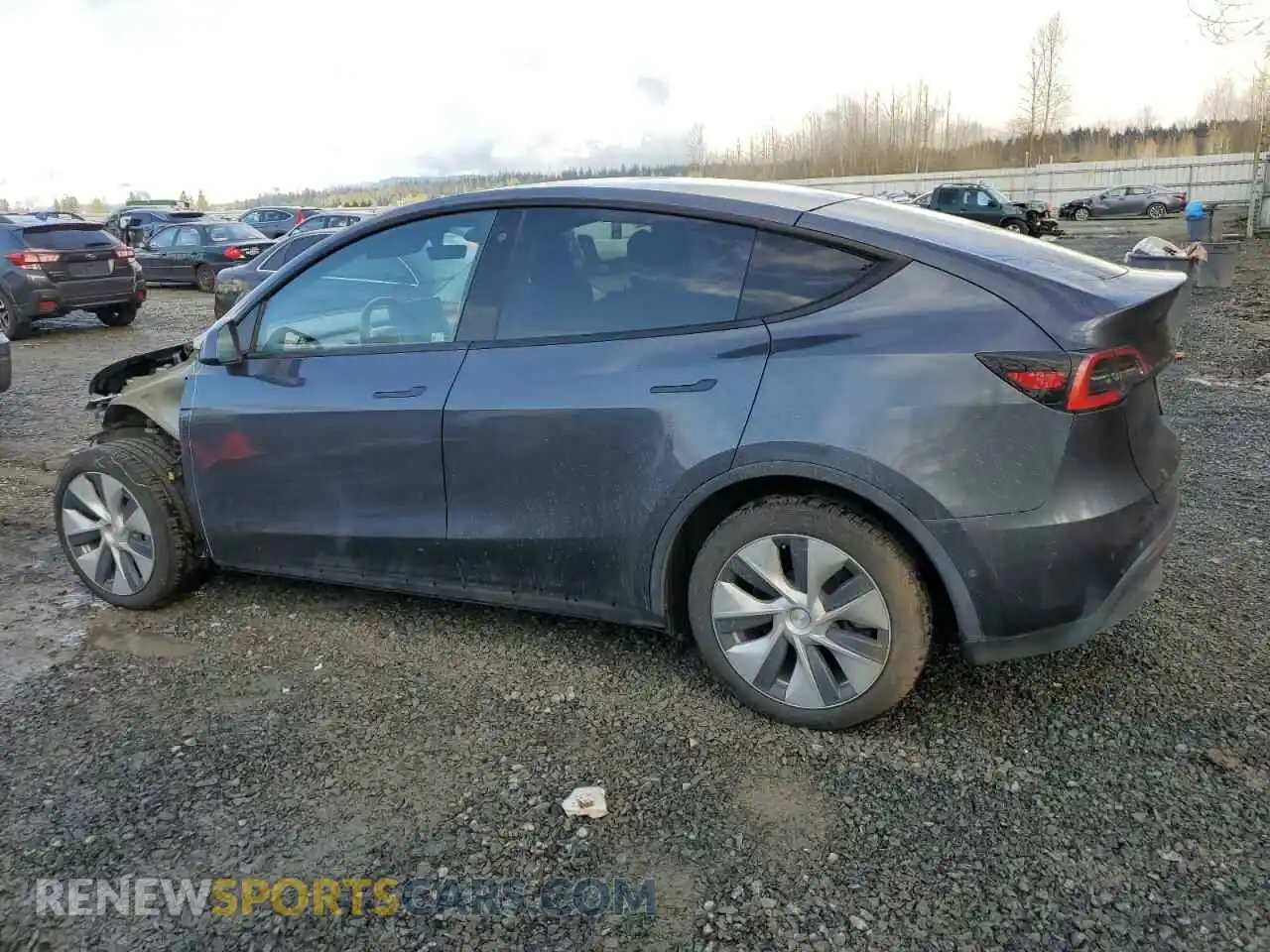 2 Photograph of a damaged car 5YJYGDEEXLF050470 TESLA MODEL Y 2020