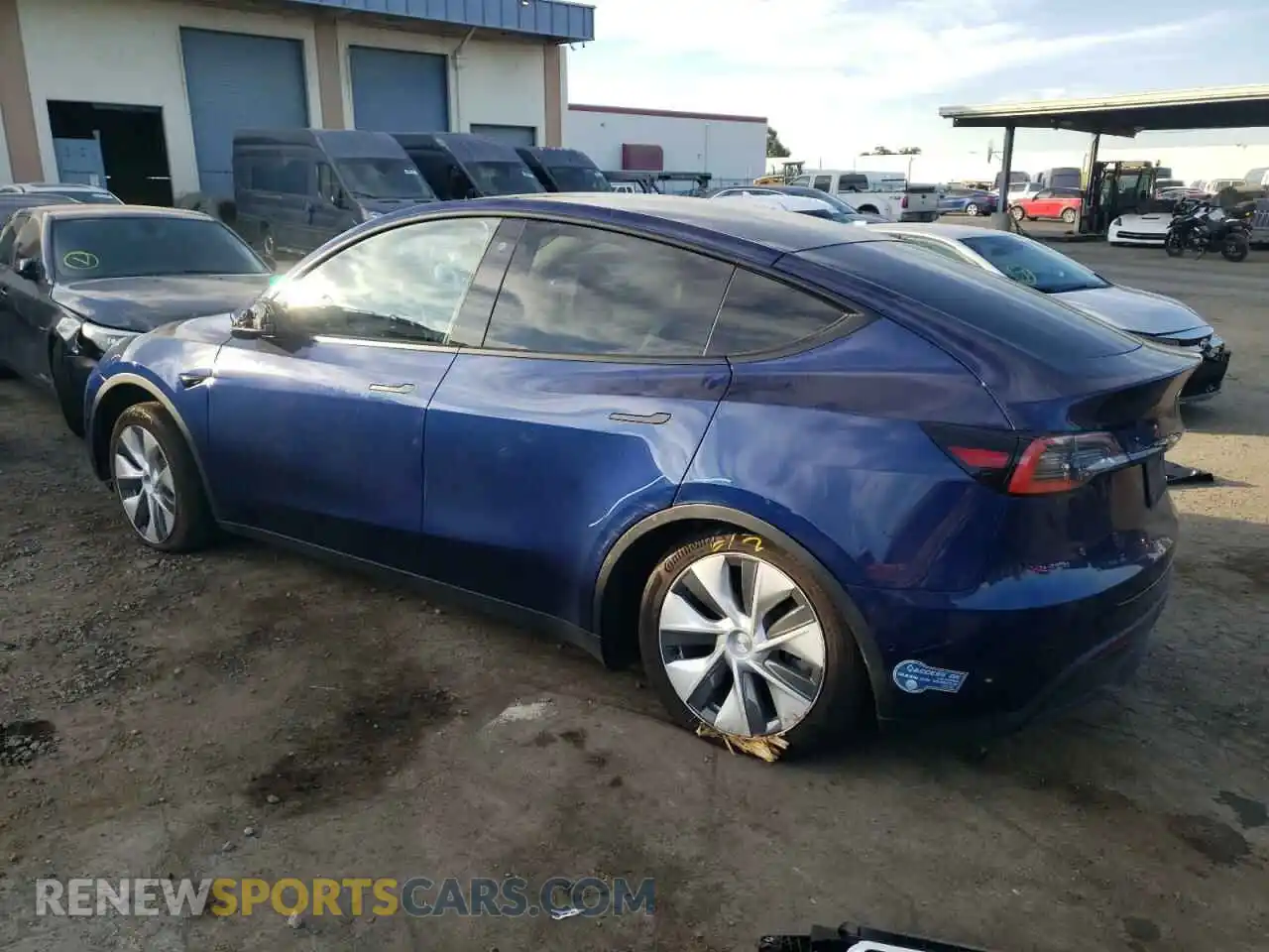 2 Photograph of a damaged car 5YJYGDEEXLF057791 TESLA MODEL Y 2020