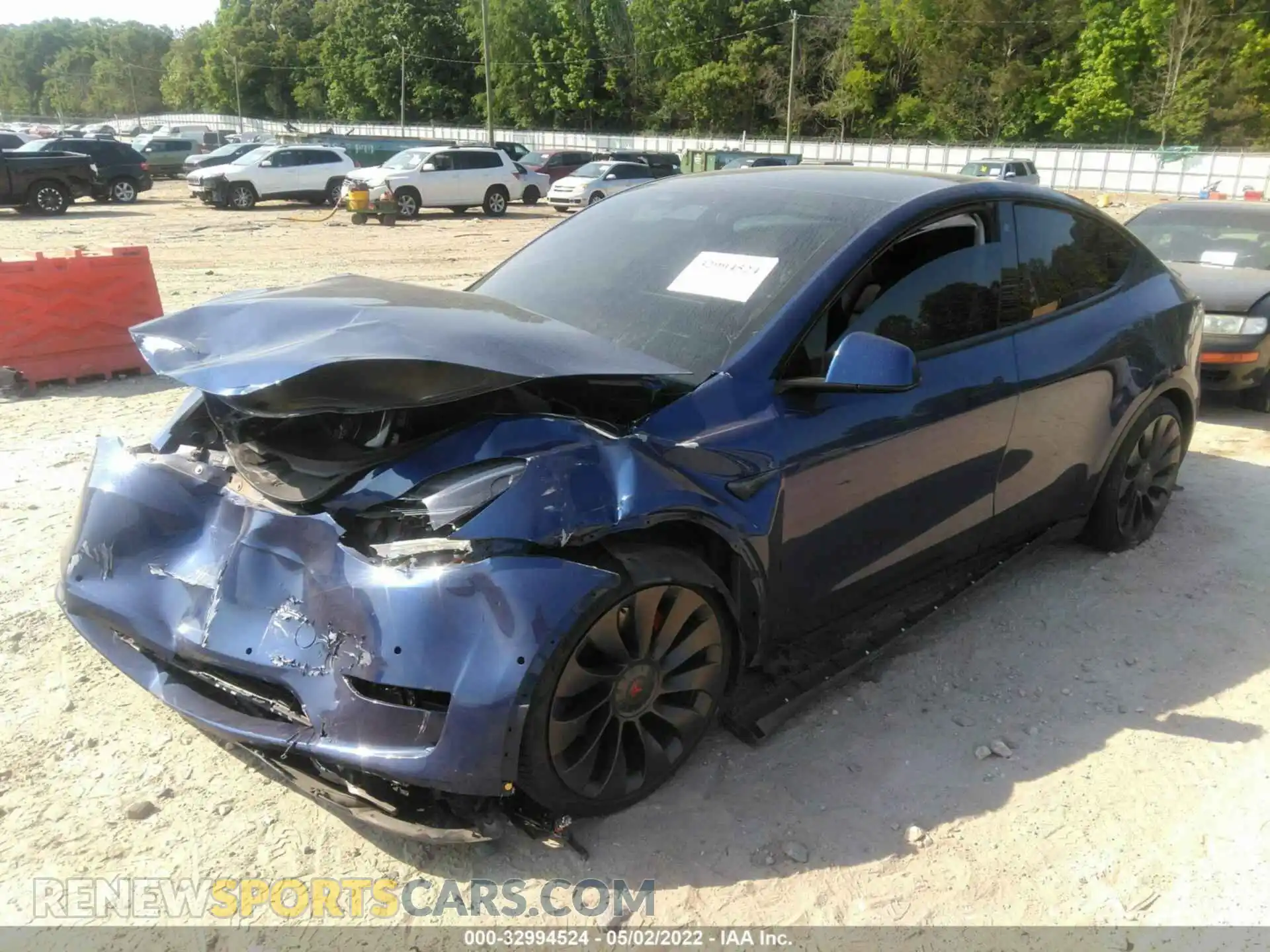 2 Photograph of a damaged car 5YJYGDEF1LF001344 TESLA MODEL Y 2020
