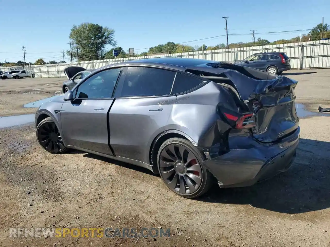 2 Photograph of a damaged car 5YJYGDEF2LF000865 TESLA MODEL Y 2020