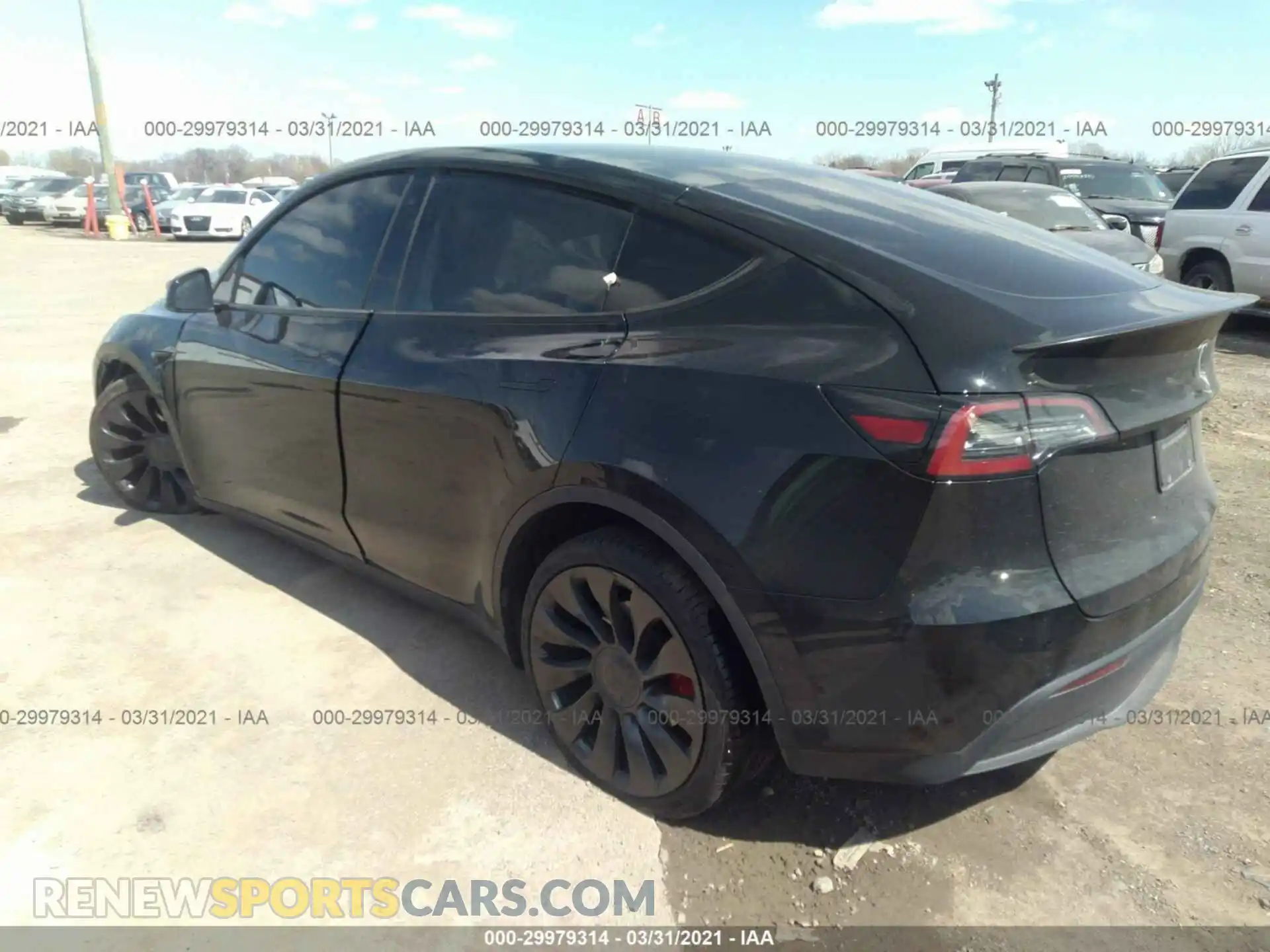 3 Photograph of a damaged car 5YJYGDEF2LF019822 TESLA MODEL Y 2020