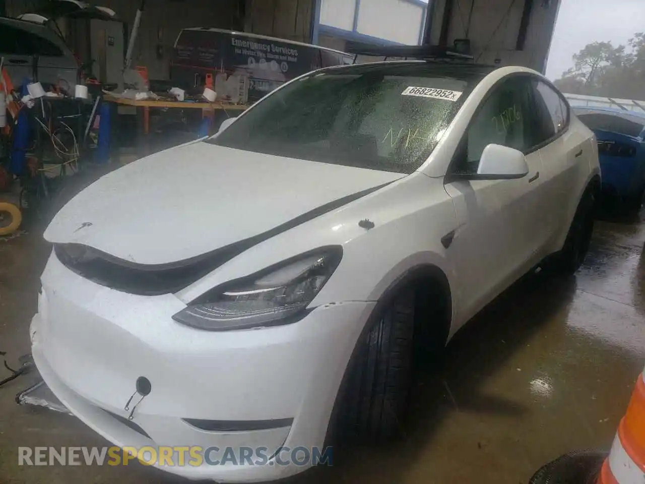 2 Фотография поврежденного автомобиля 5YJYGDEF2LF041738 TESLA MODEL Y 2020