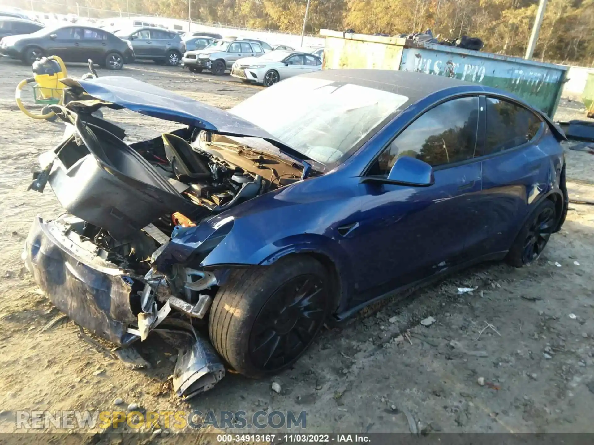 2 Фотография поврежденного автомобиля 5YJYGDEF3LF002138 TESLA MODEL Y 2020