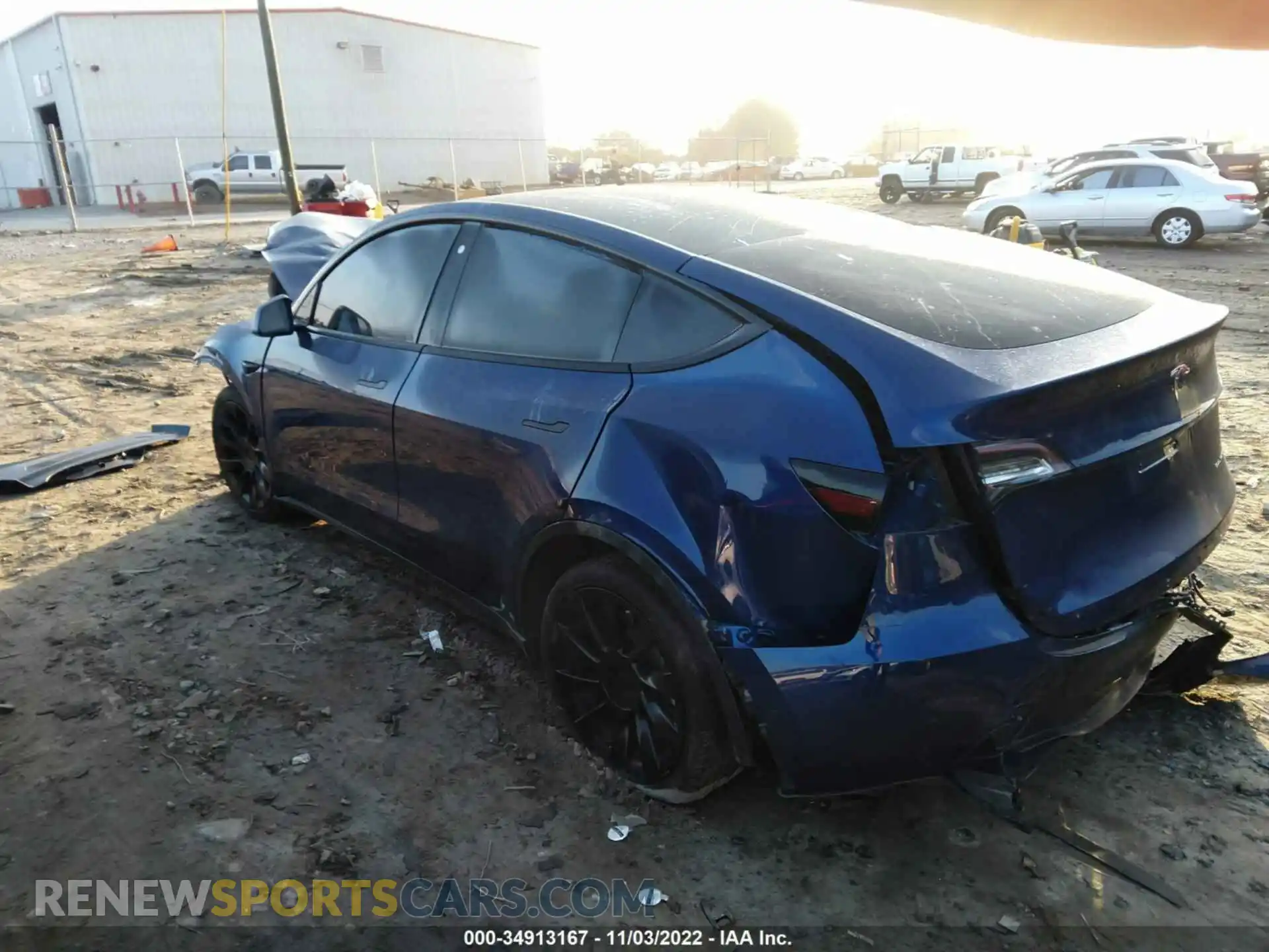 3 Фотография поврежденного автомобиля 5YJYGDEF3LF002138 TESLA MODEL Y 2020