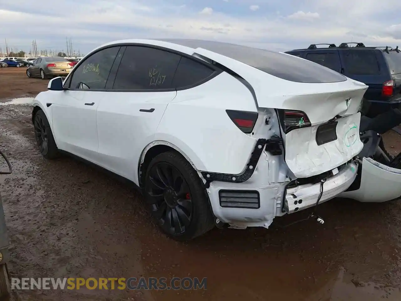 3 Photograph of a damaged car 5YJYGDEF3LF003483 TESLA MODEL Y 2020