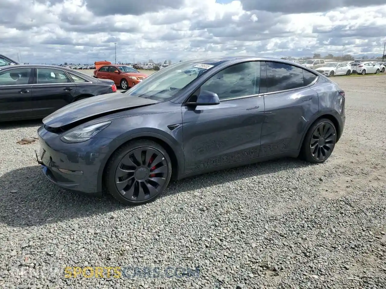 1 Photograph of a damaged car 5YJYGDEF3LF016427 TESLA MODEL Y 2020