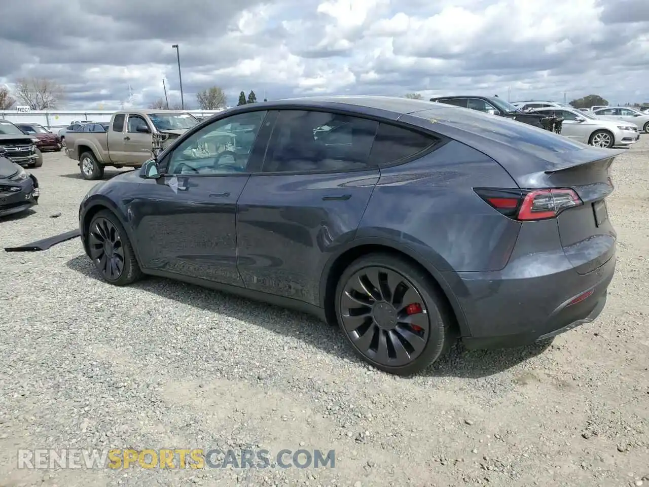 2 Photograph of a damaged car 5YJYGDEF3LF016427 TESLA MODEL Y 2020