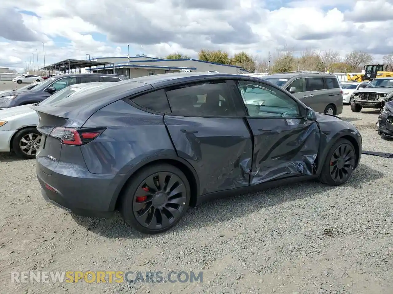 3 Photograph of a damaged car 5YJYGDEF3LF016427 TESLA MODEL Y 2020