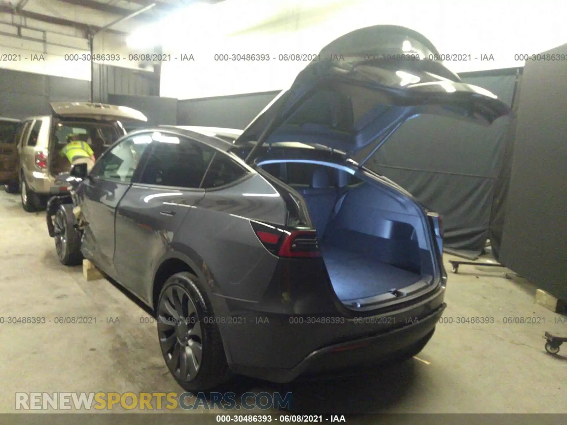 3 Photograph of a damaged car 5YJYGDEF3LF033664 TESLA MODEL Y 2020