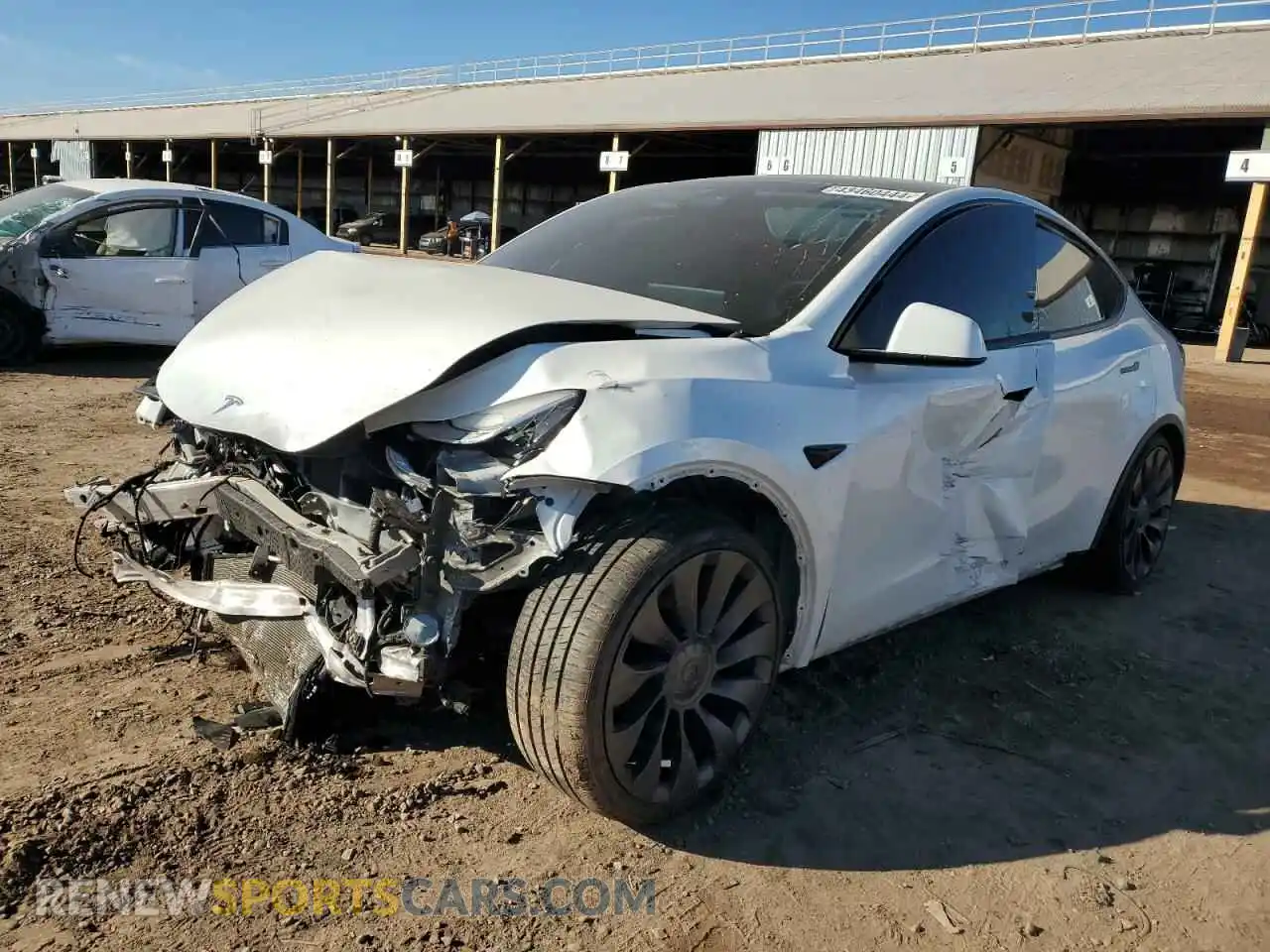 1 Photograph of a damaged car 5YJYGDEF3LF034832 TESLA MODEL Y 2020