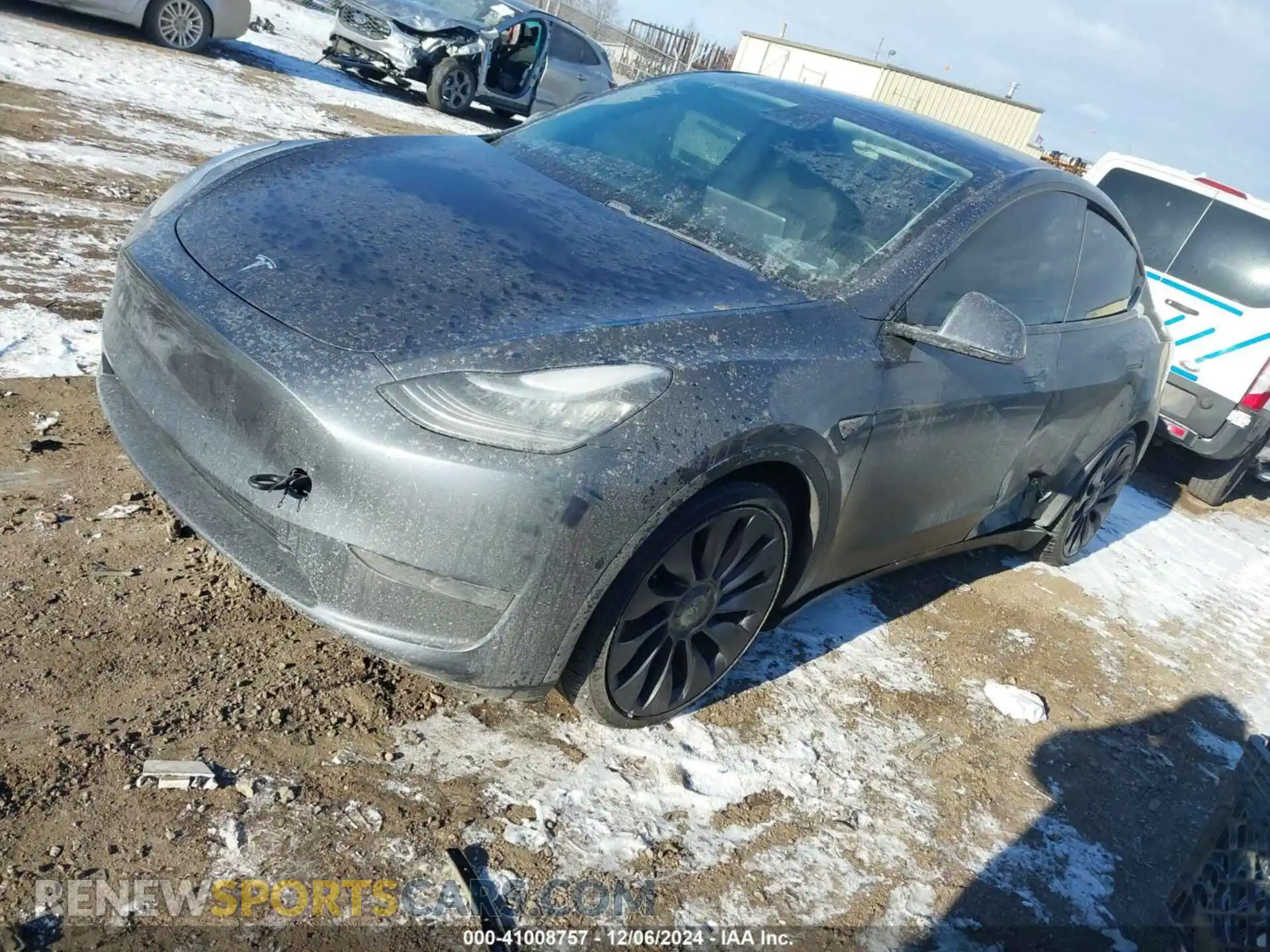 2 Photograph of a damaged car 5YJYGDEF6LF001453 TESLA MODEL Y 2020