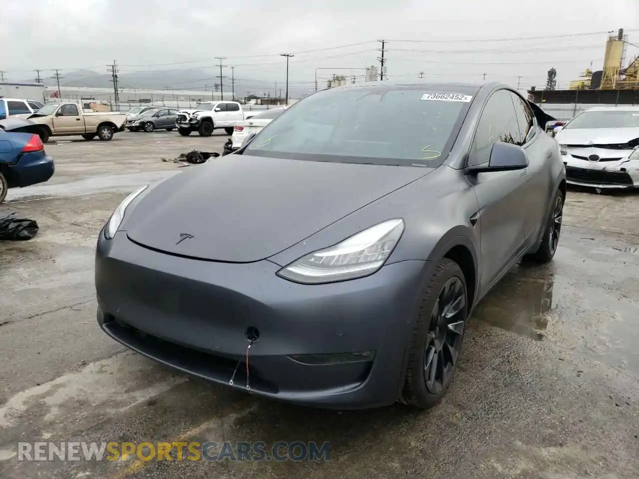 1 Photograph of a damaged car 5YJYGDEF6LF002473 TESLA MODEL Y 2020