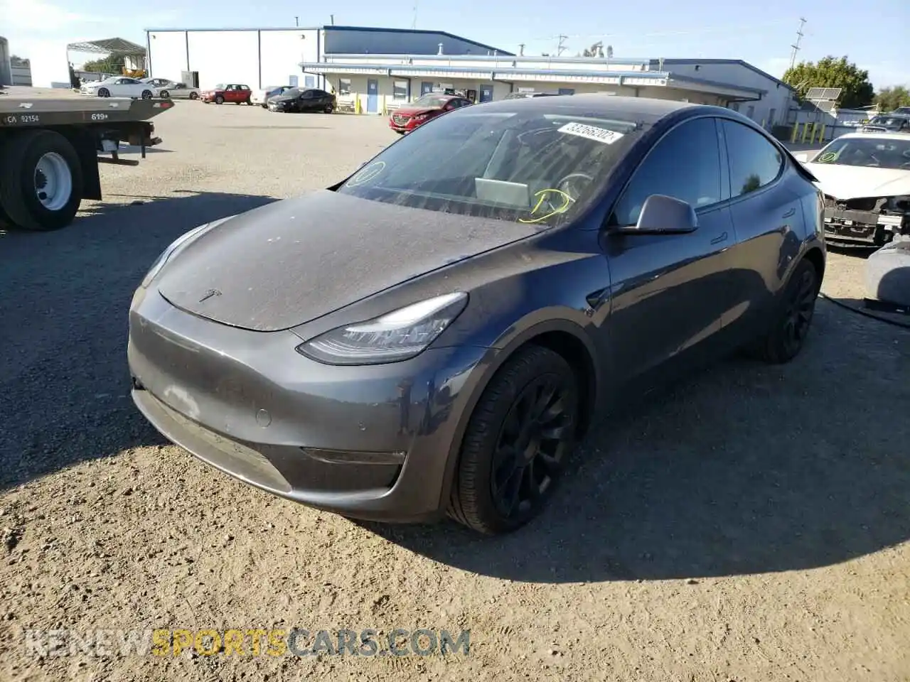 2 Photograph of a damaged car 5YJYGDEF6LF003266 TESLA MODEL Y 2020