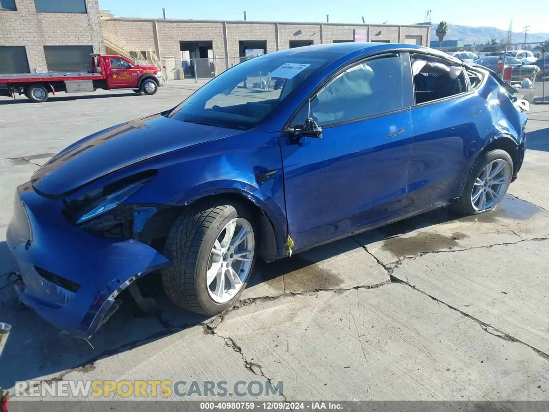 2 Photograph of a damaged car 5YJYGDEF6LF005843 TESLA MODEL Y 2020