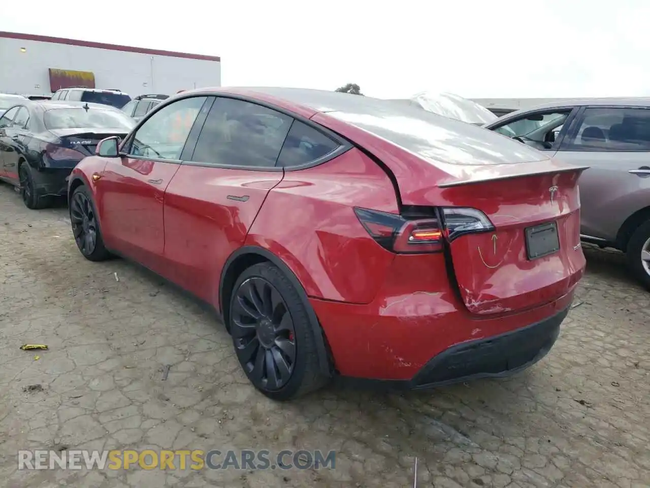 3 Photograph of a damaged car 5YJYGDEF7LF003356 TESLA MODEL Y 2020
