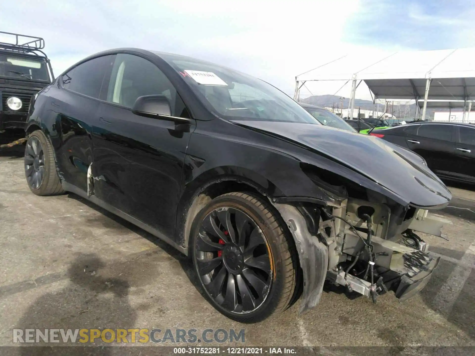 1 Photograph of a damaged car 5YJYGDEF7LF027916 TESLA MODEL Y 2020