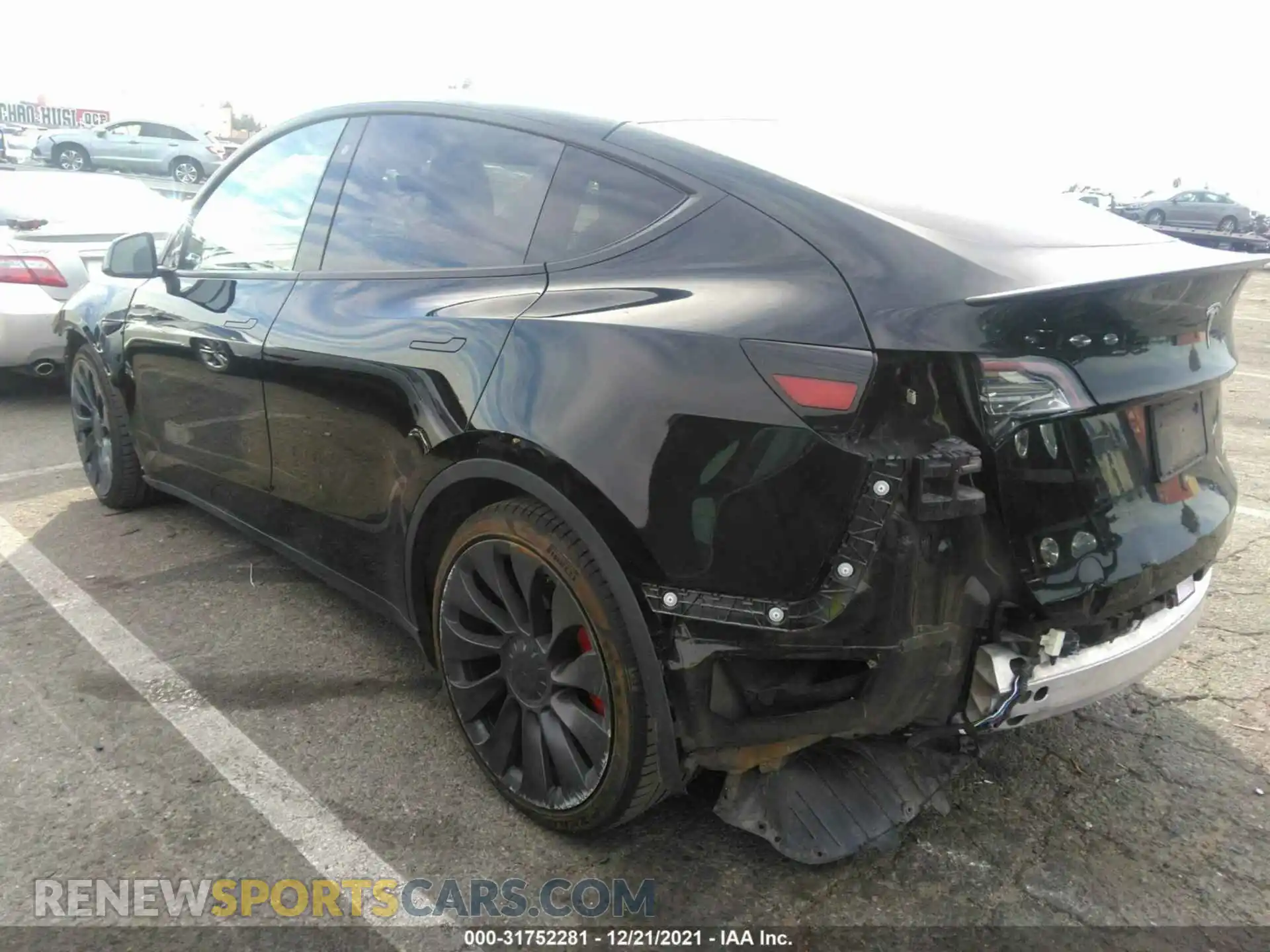 3 Photograph of a damaged car 5YJYGDEF7LF027916 TESLA MODEL Y 2020