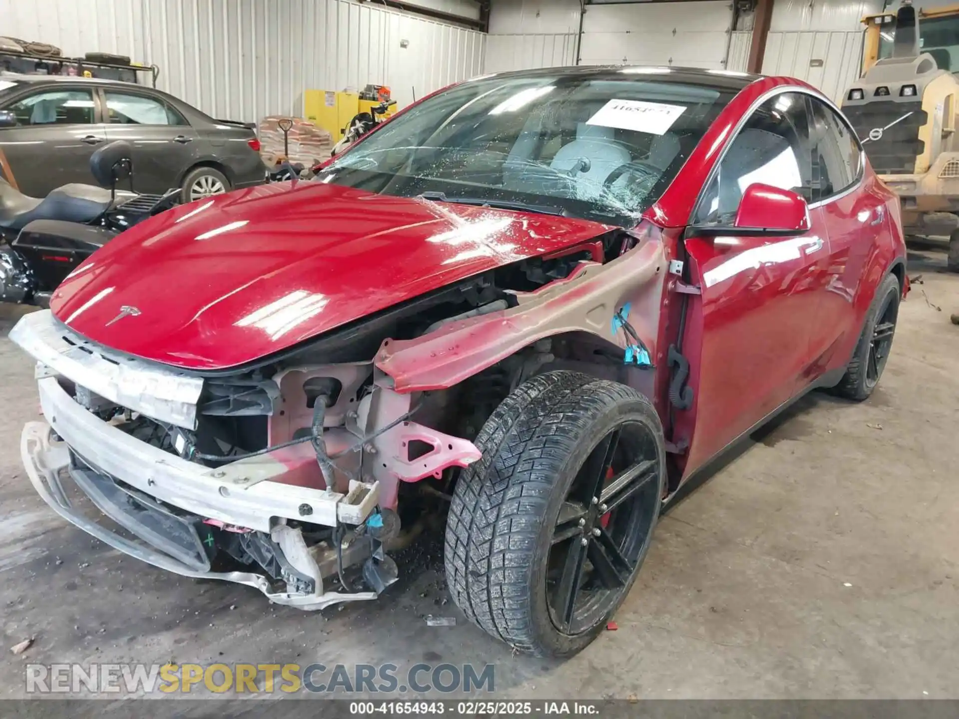 2 Photograph of a damaged car 5YJYGDEF7LF028144 TESLA MODEL Y 2020