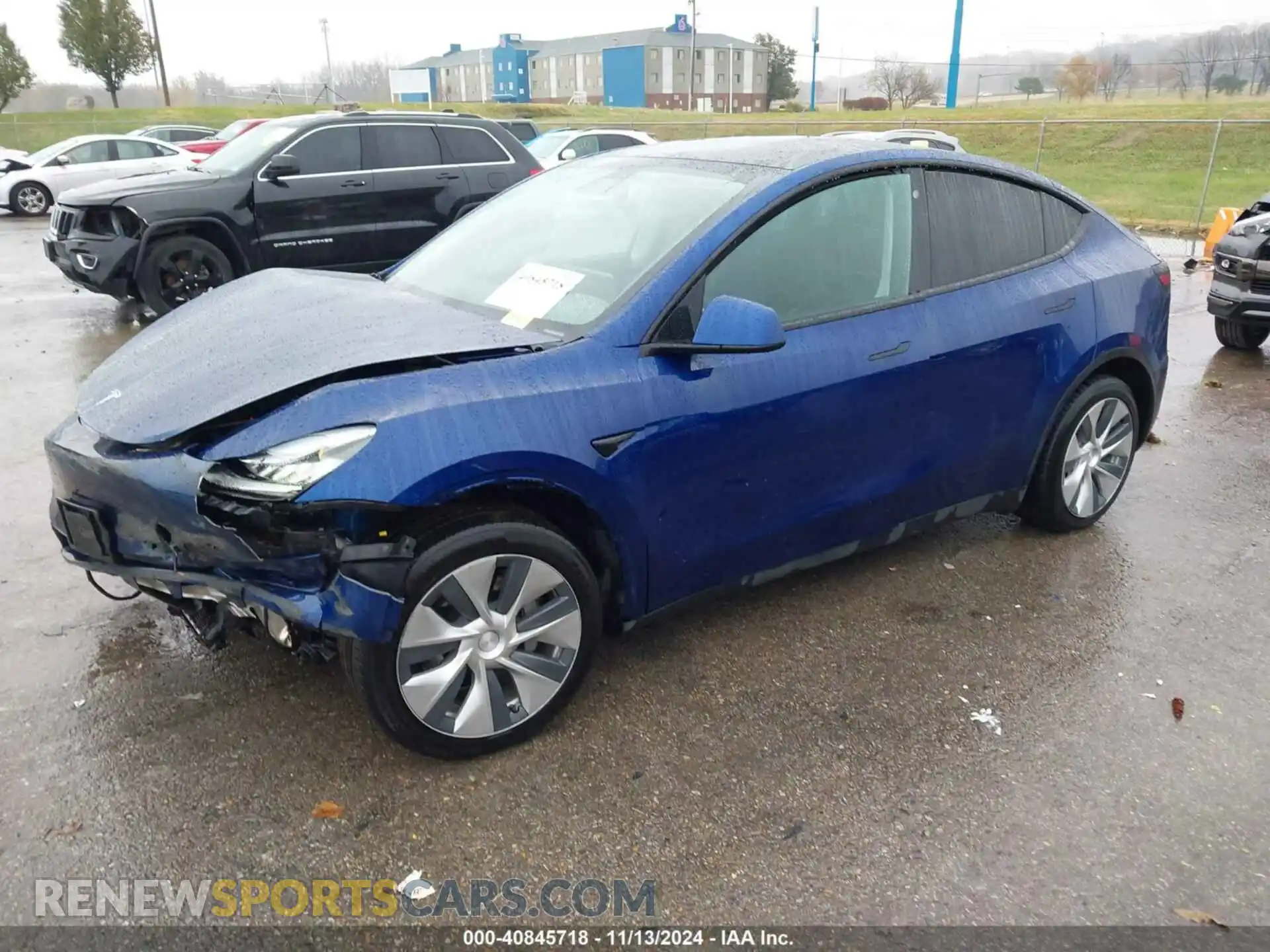 2 Photograph of a damaged car 5YJYGDEF8LF005746 TESLA MODEL Y 2020