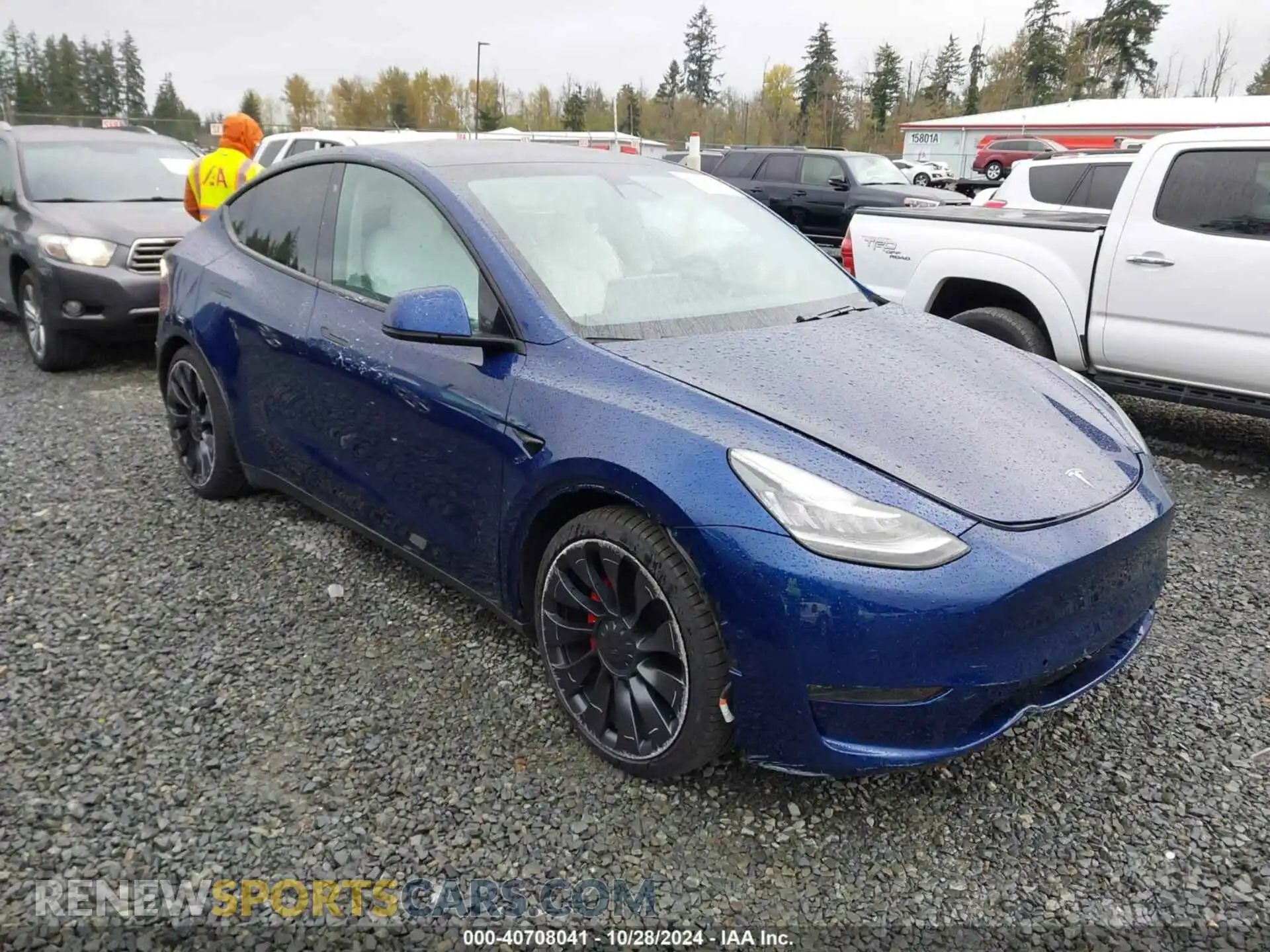 1 Photograph of a damaged car 5YJYGDEF9LF017842 TESLA MODEL Y 2020