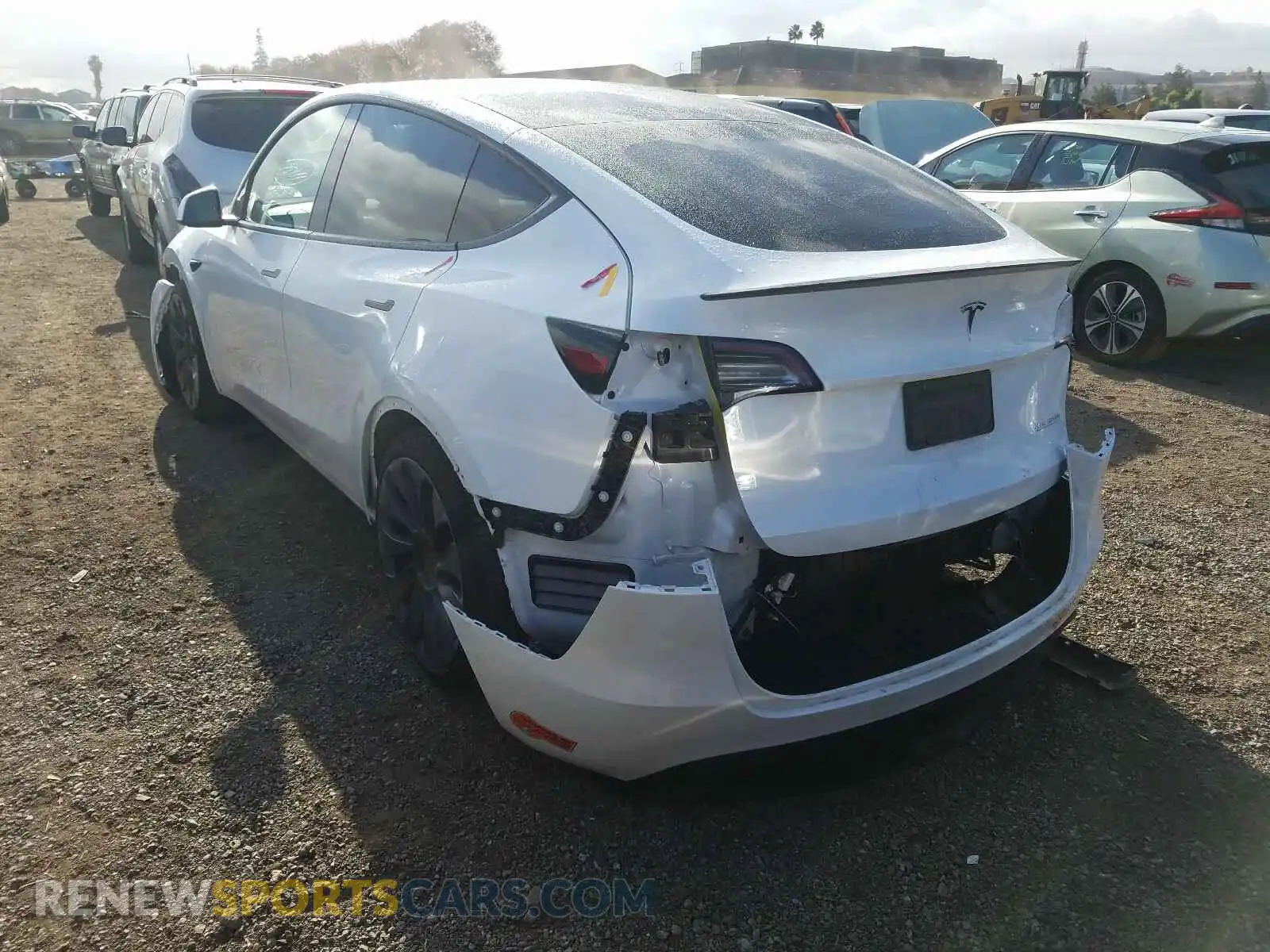 3 Photograph of a damaged car 5YJYGDEF9LF028050 TESLA MODEL Y 2020