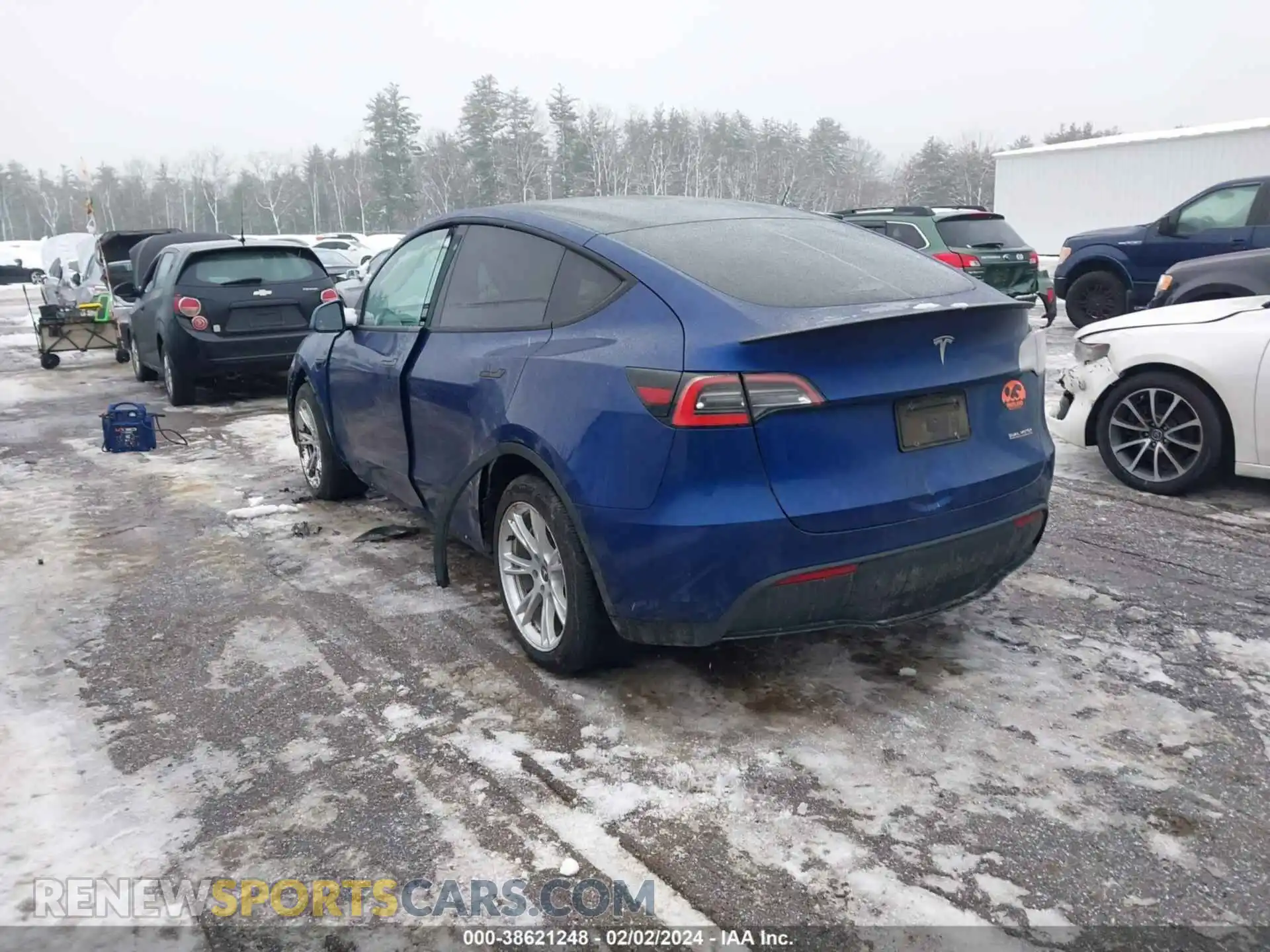 3 Photograph of a damaged car 5YJYGDEF9LF038898 TESLA MODEL Y 2020