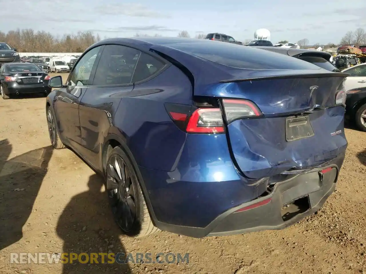3 fotografías del automóvil dañado 5YJYGDEF9LF049626 TESLA MODEL Y 2020