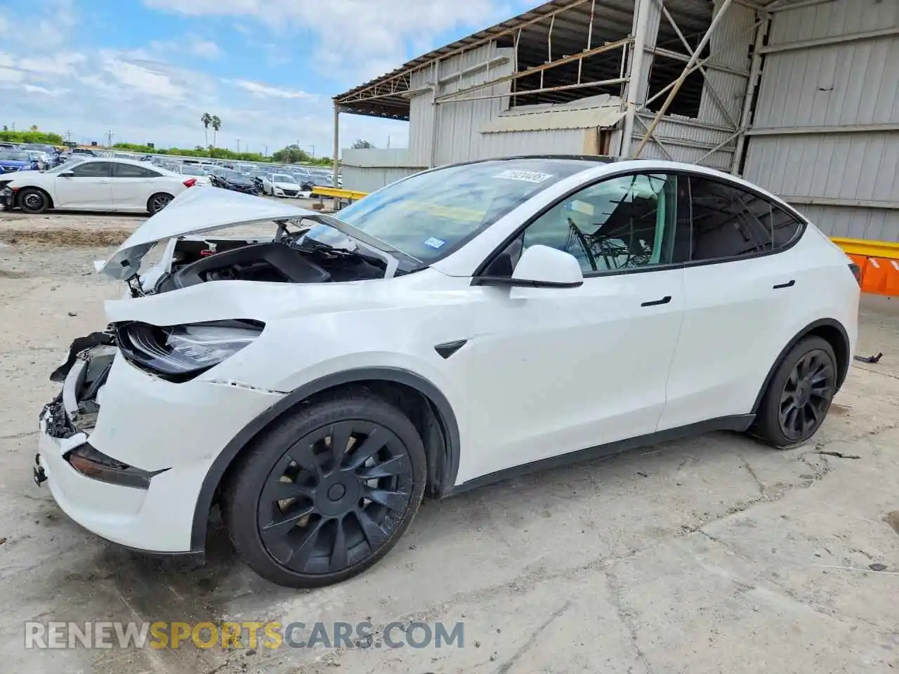 1 fotografías del automóvil dañado 5YJYGAED1MF210792 TESLA MODEL Y 2021