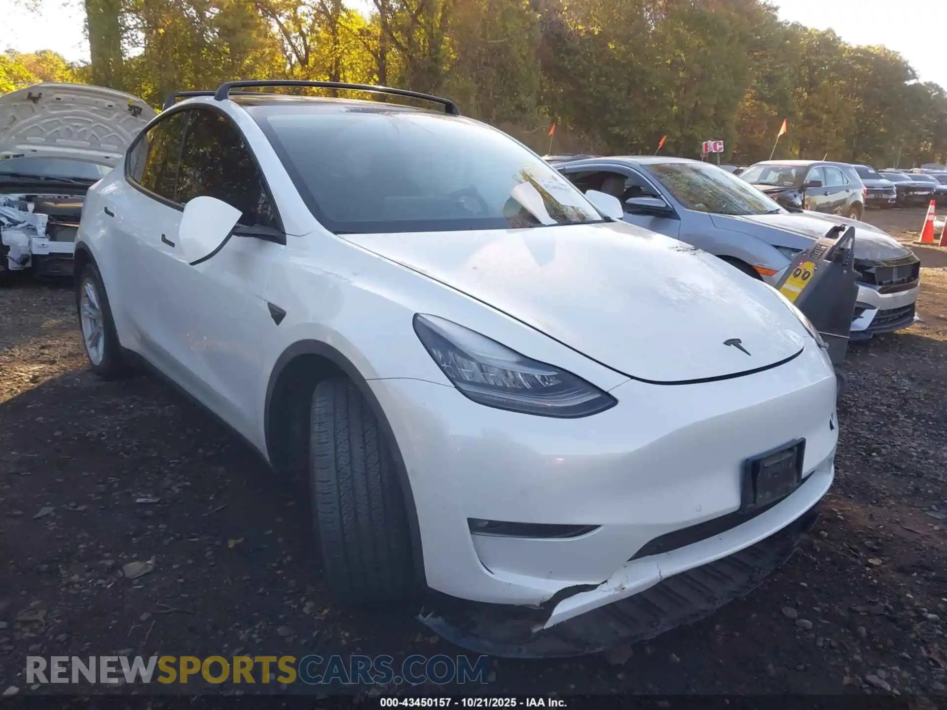 1 Photograph of a damaged car 5YJYGAED9MF176519 TESLA MODEL Y 2021