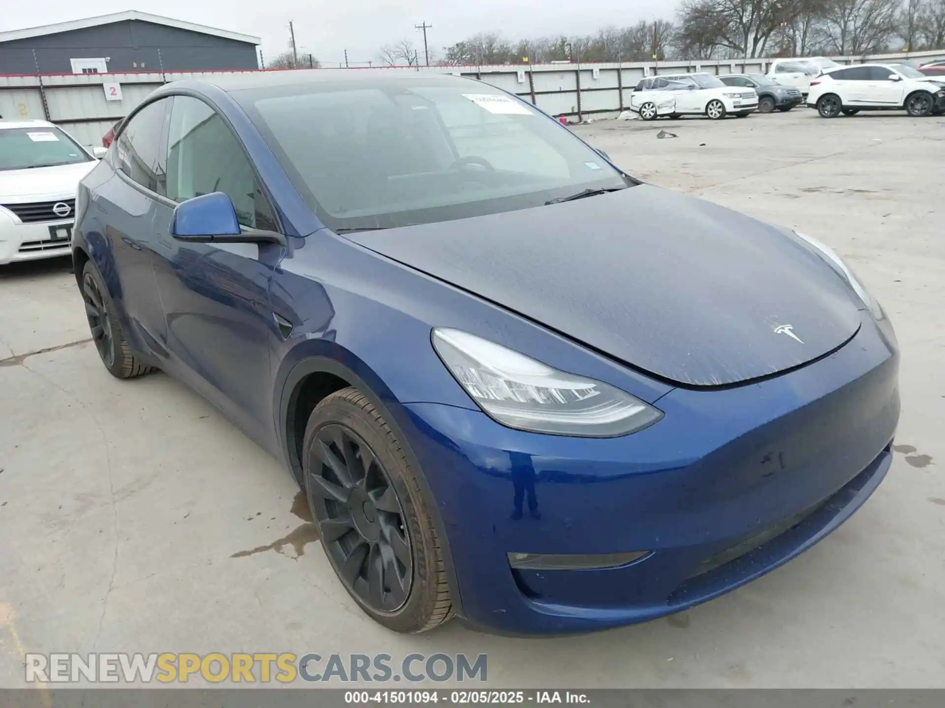 1 Photograph of a damaged car 5YJYGAEE0MF185053 TESLA MODEL Y 2021