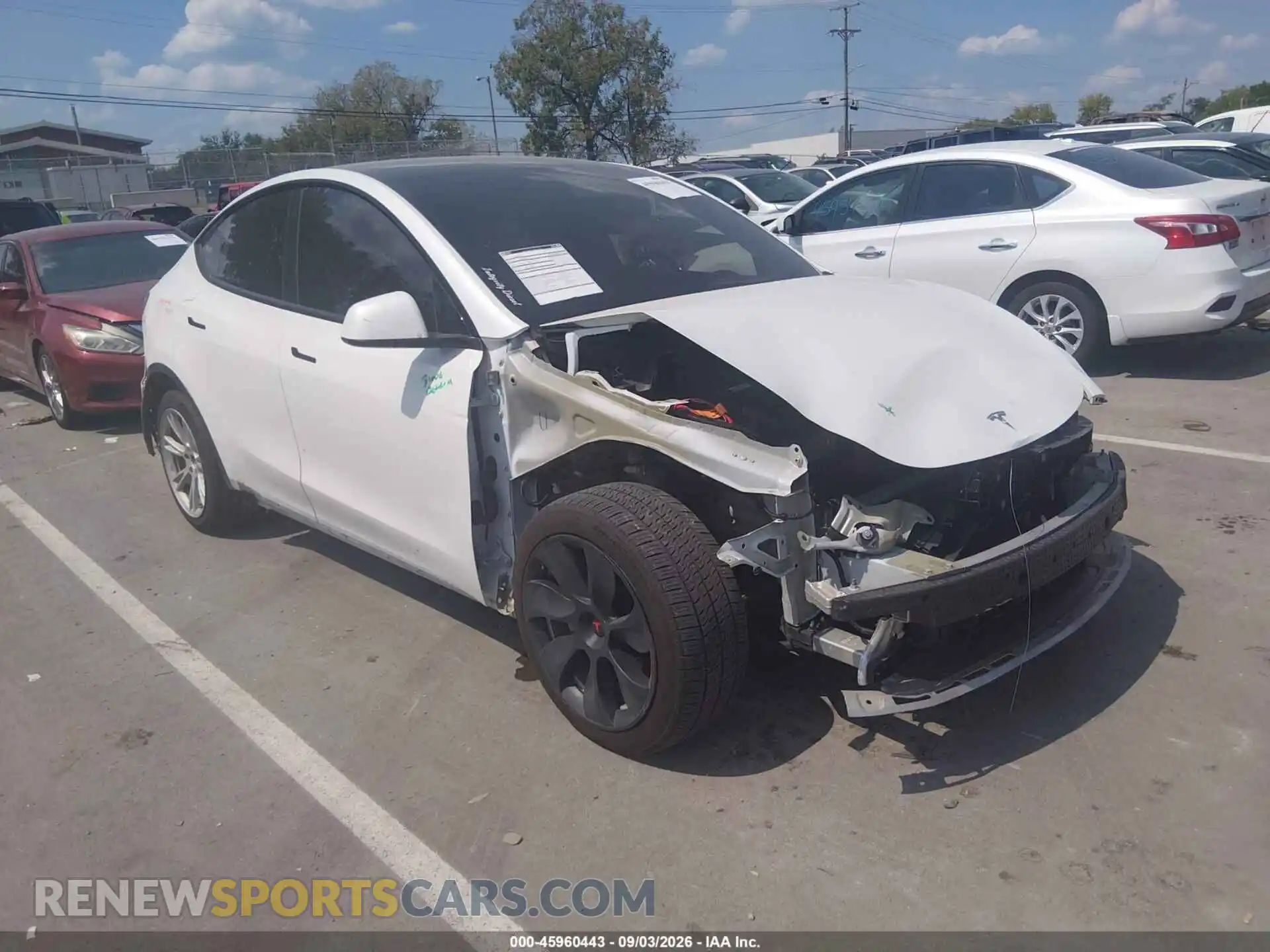 1 fotografías del automóvil dañado 5YJYGAEE0MF270586 TESLA MODEL Y 2021