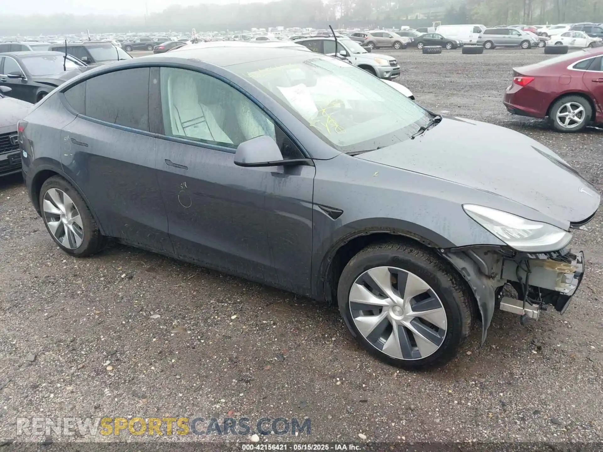 1 Photograph of a damaged car 5YJYGAEE1MF145161 TESLA MODEL Y 2021