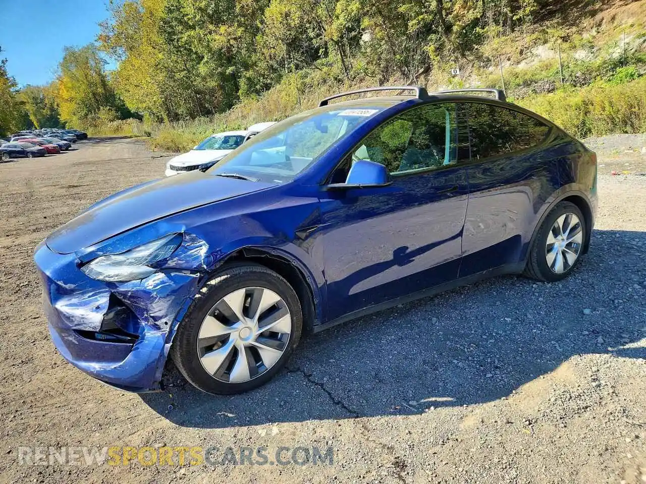 1 Фотография поврежденного автомобиля 5YJYGAEE1MF148142 TESLA MODEL Y 2021