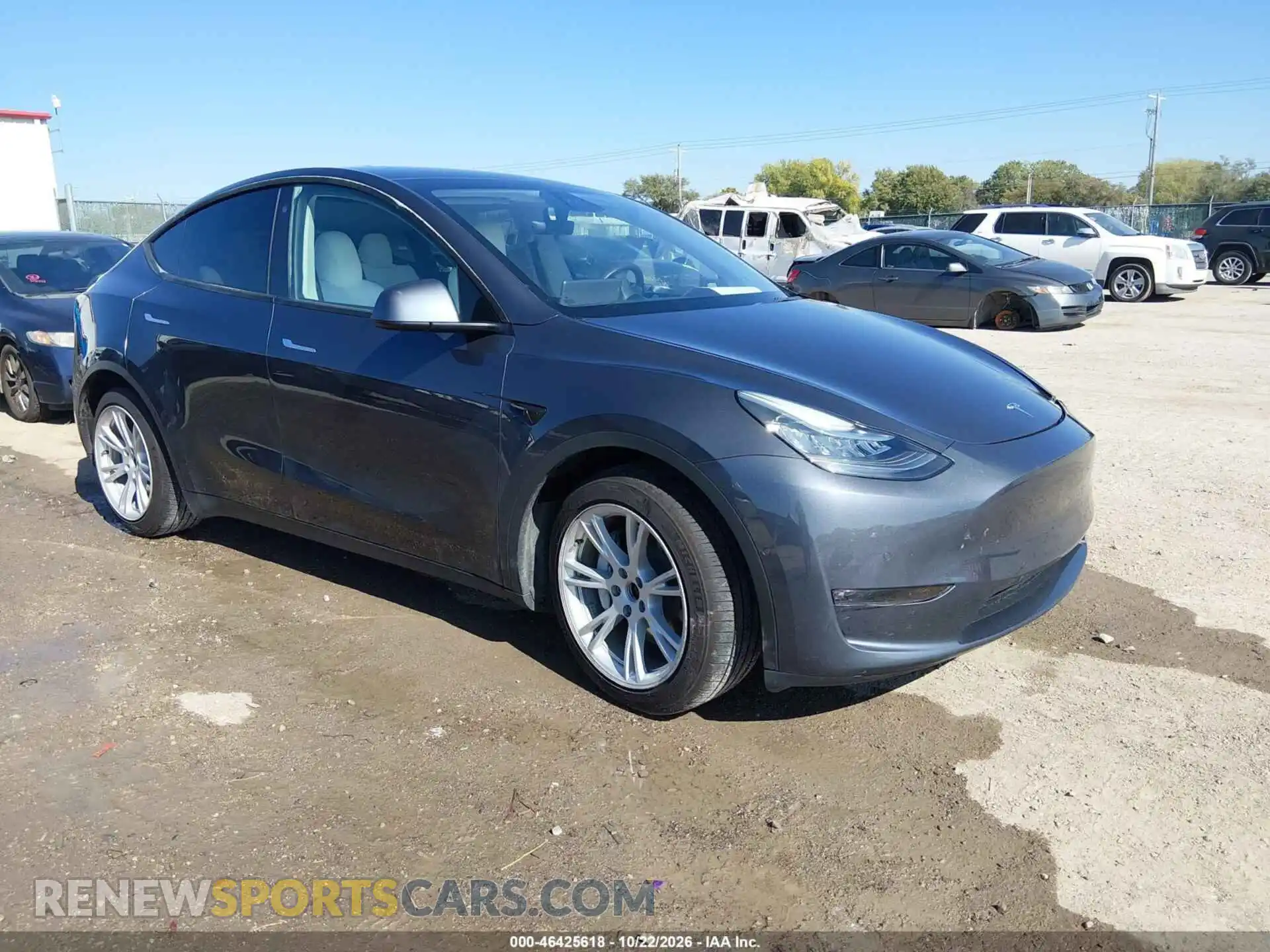 1 Photograph of a damaged car 5YJYGAEE1MF187751 TESLA MODEL Y 2021