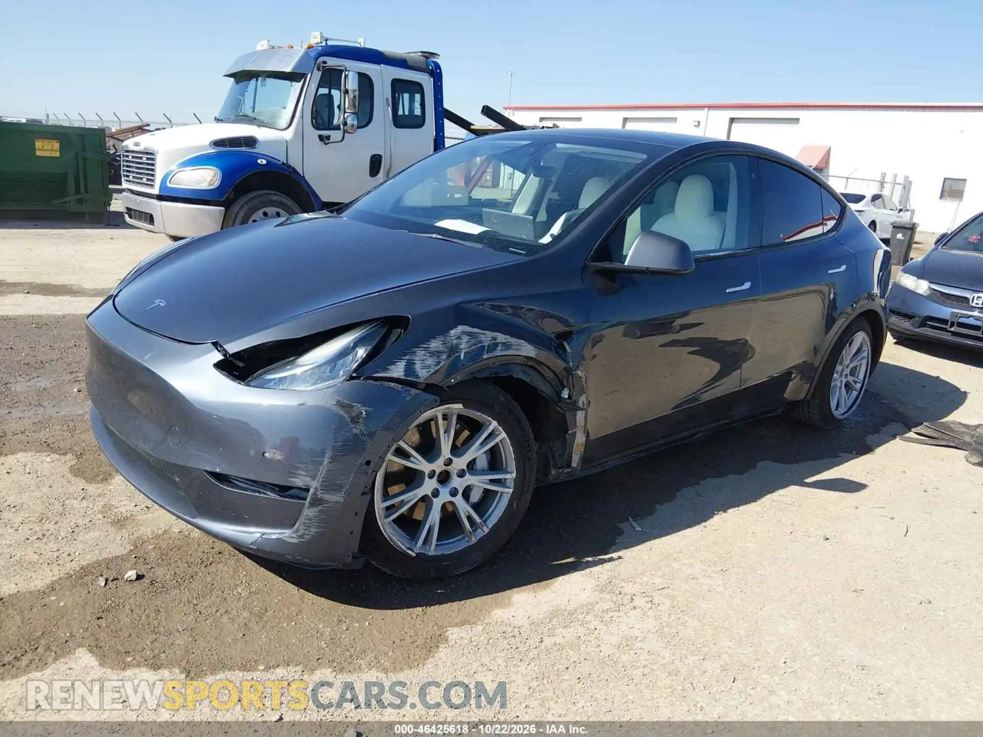 2 Photograph of a damaged car 5YJYGAEE1MF187751 TESLA MODEL Y 2021
