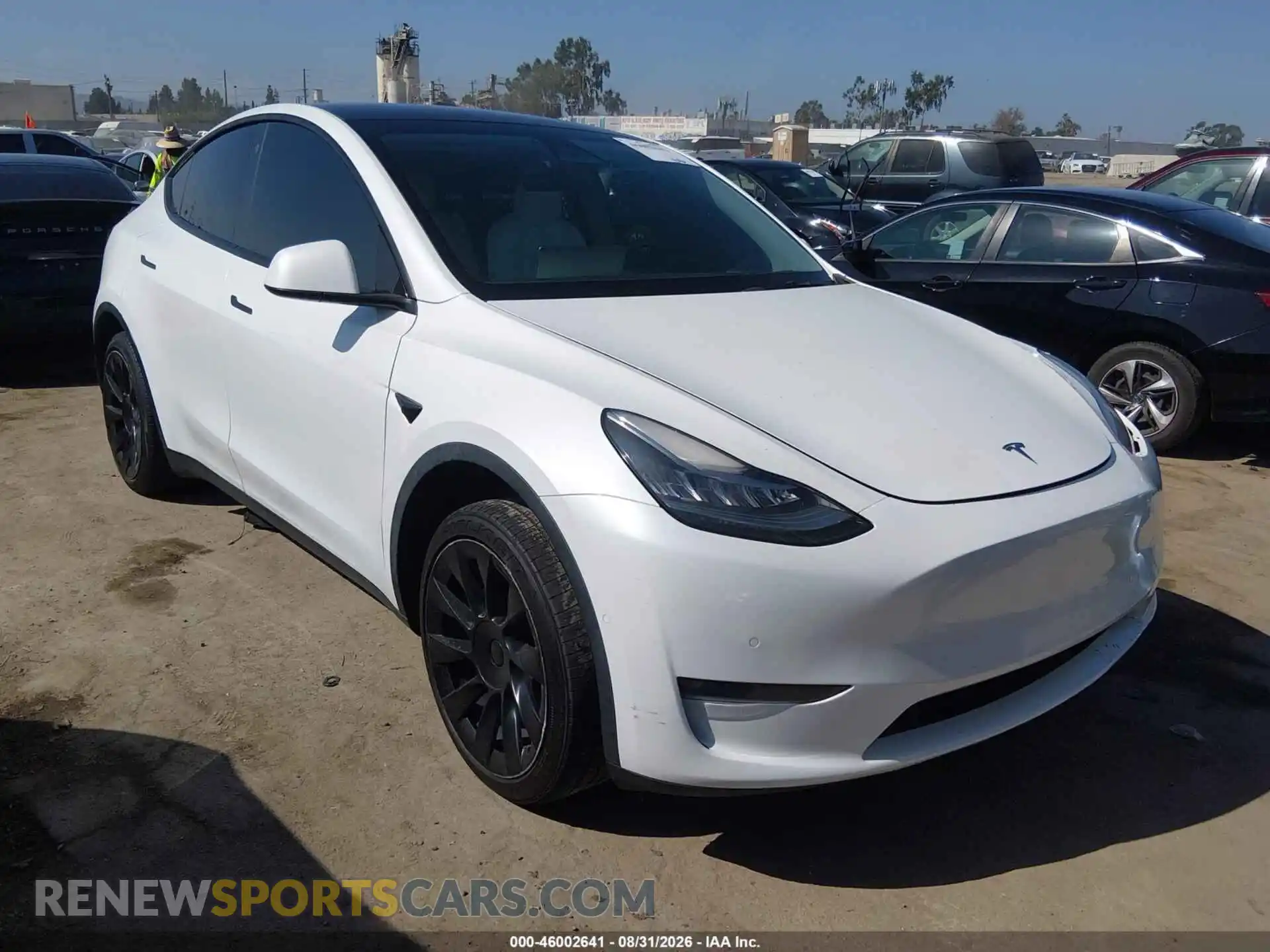 1 Photograph of a damaged car 5YJYGAEE2MF230798 TESLA MODEL Y 2021