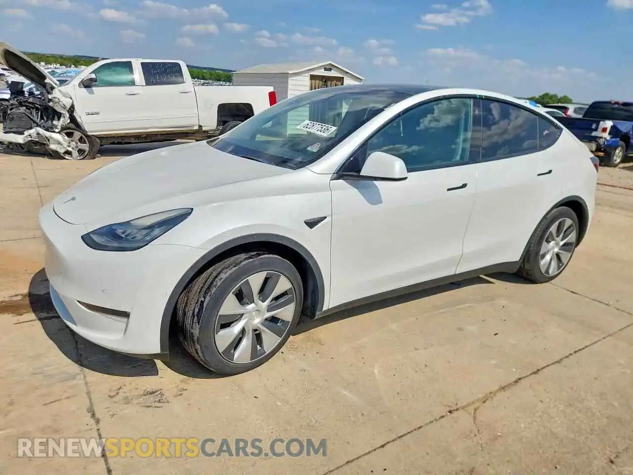 1 Photograph of a damaged car 5YJYGAEE3MF149311 TESLA MODEL Y 2021