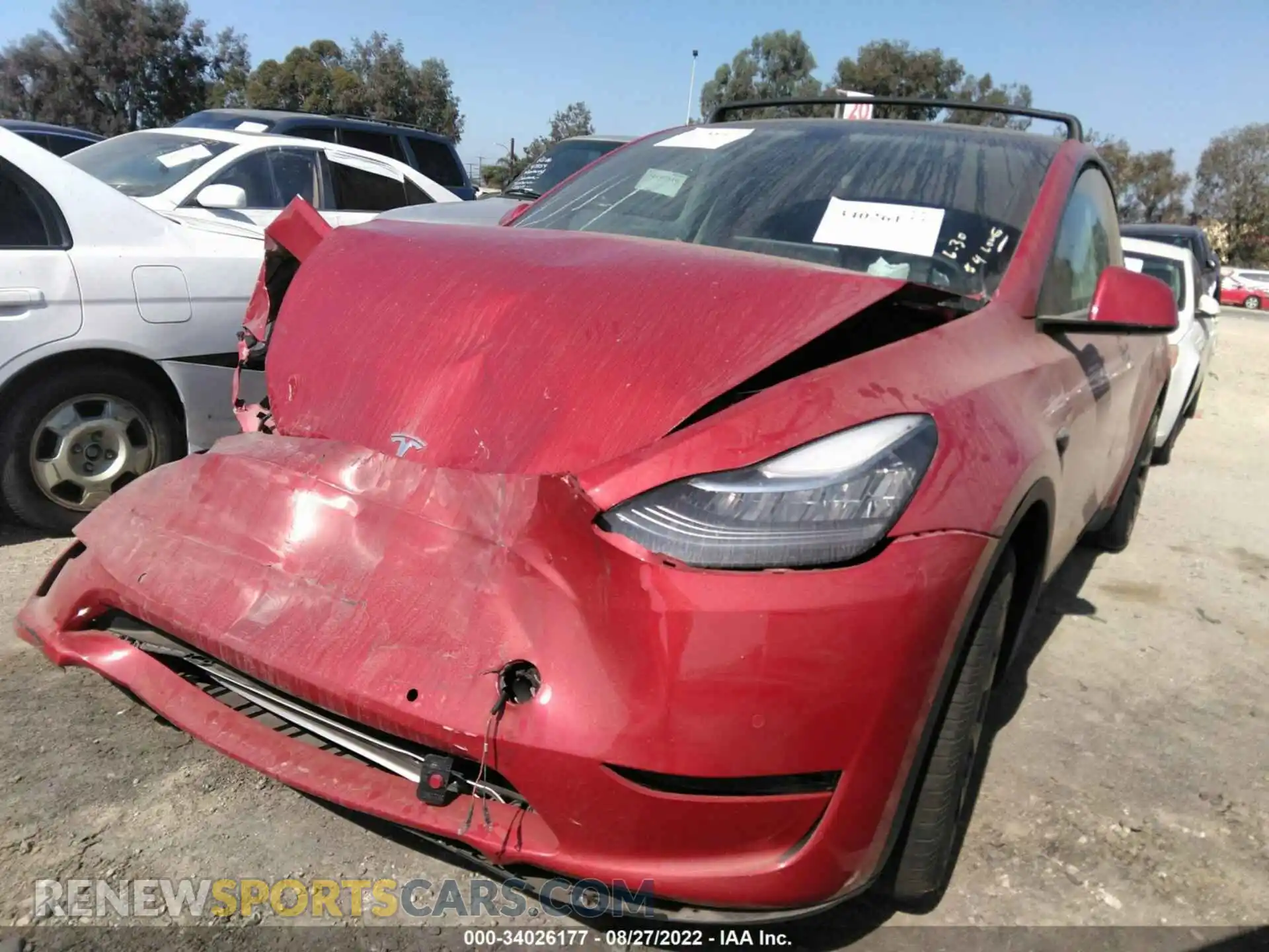 2 Photograph of a damaged car 5YJYGAEE3MF179974 TESLA MODEL Y 2021