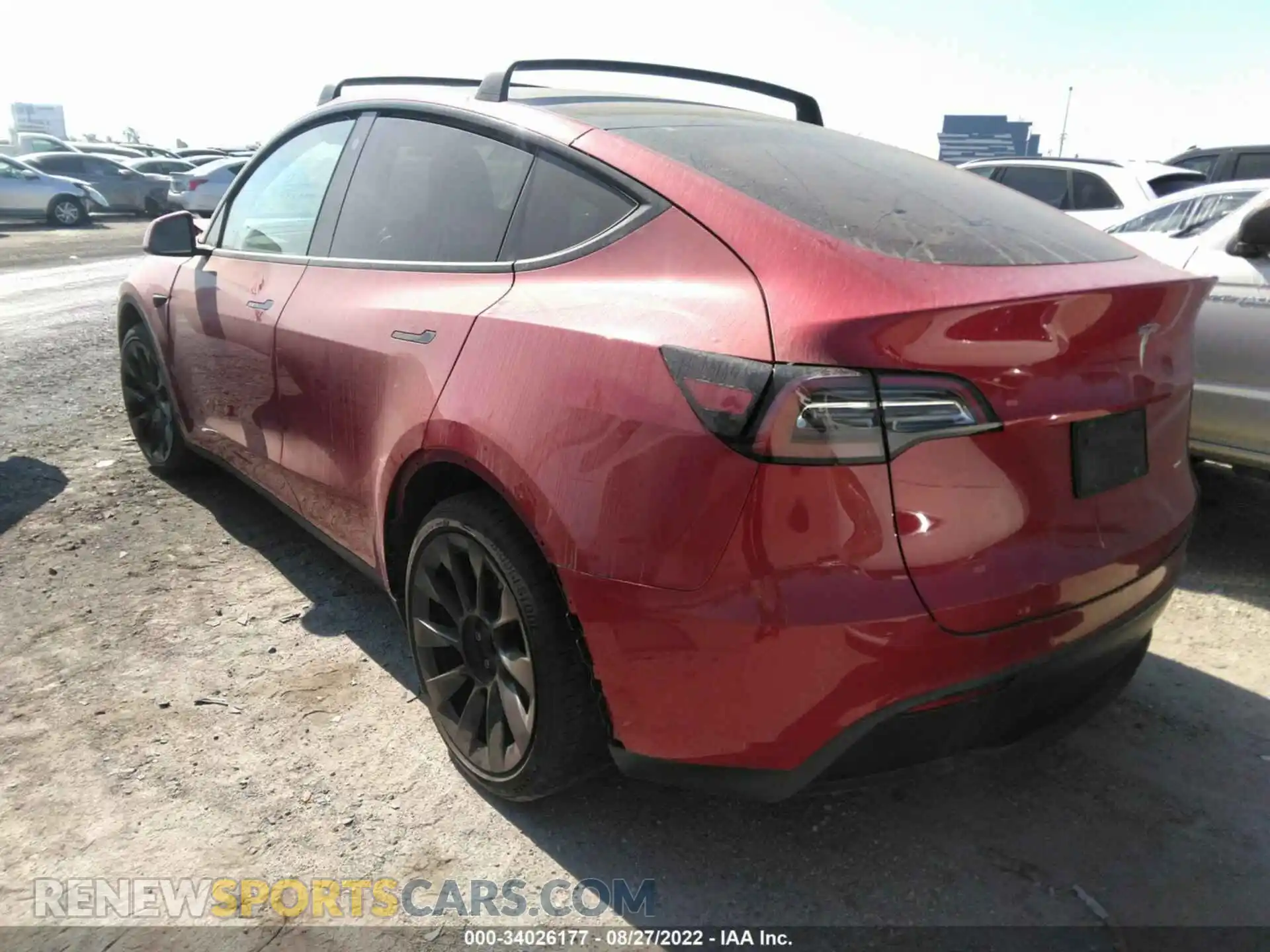 3 Photograph of a damaged car 5YJYGAEE3MF179974 TESLA MODEL Y 2021
