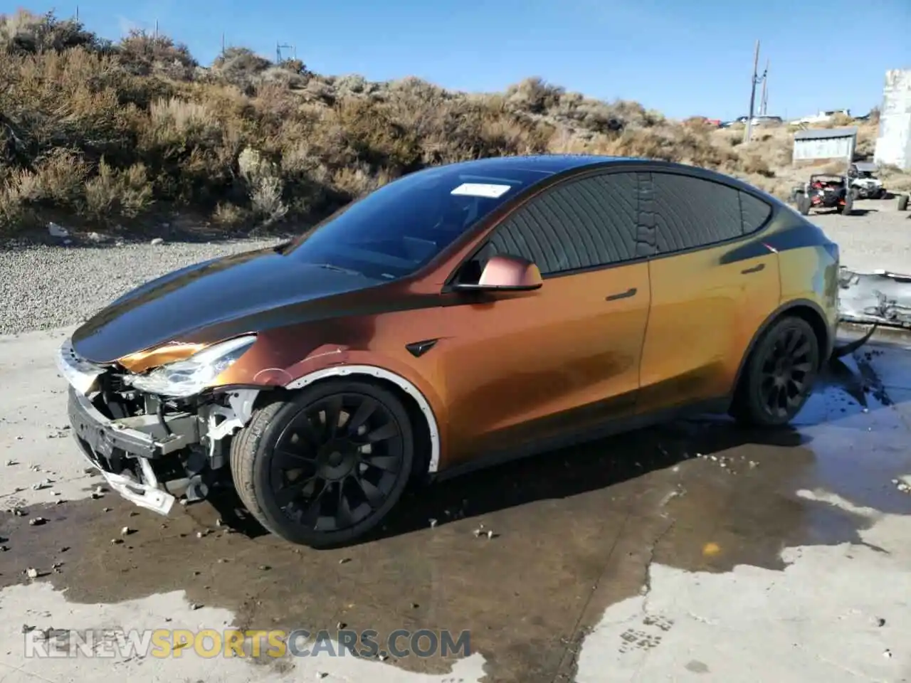1 Photograph of a damaged car 5YJYGAEE3MF254821 TESLA MODEL Y 2021