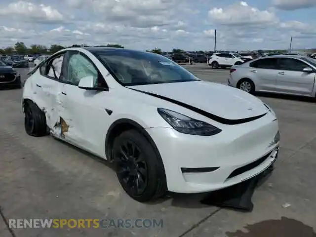 1 Photograph of a damaged car 5YJYGAEE4MF144246 TESLA MODEL Y 2021