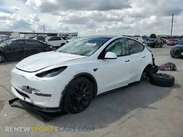 2 Photograph of a damaged car 5YJYGAEE4MF144246 TESLA MODEL Y 2021