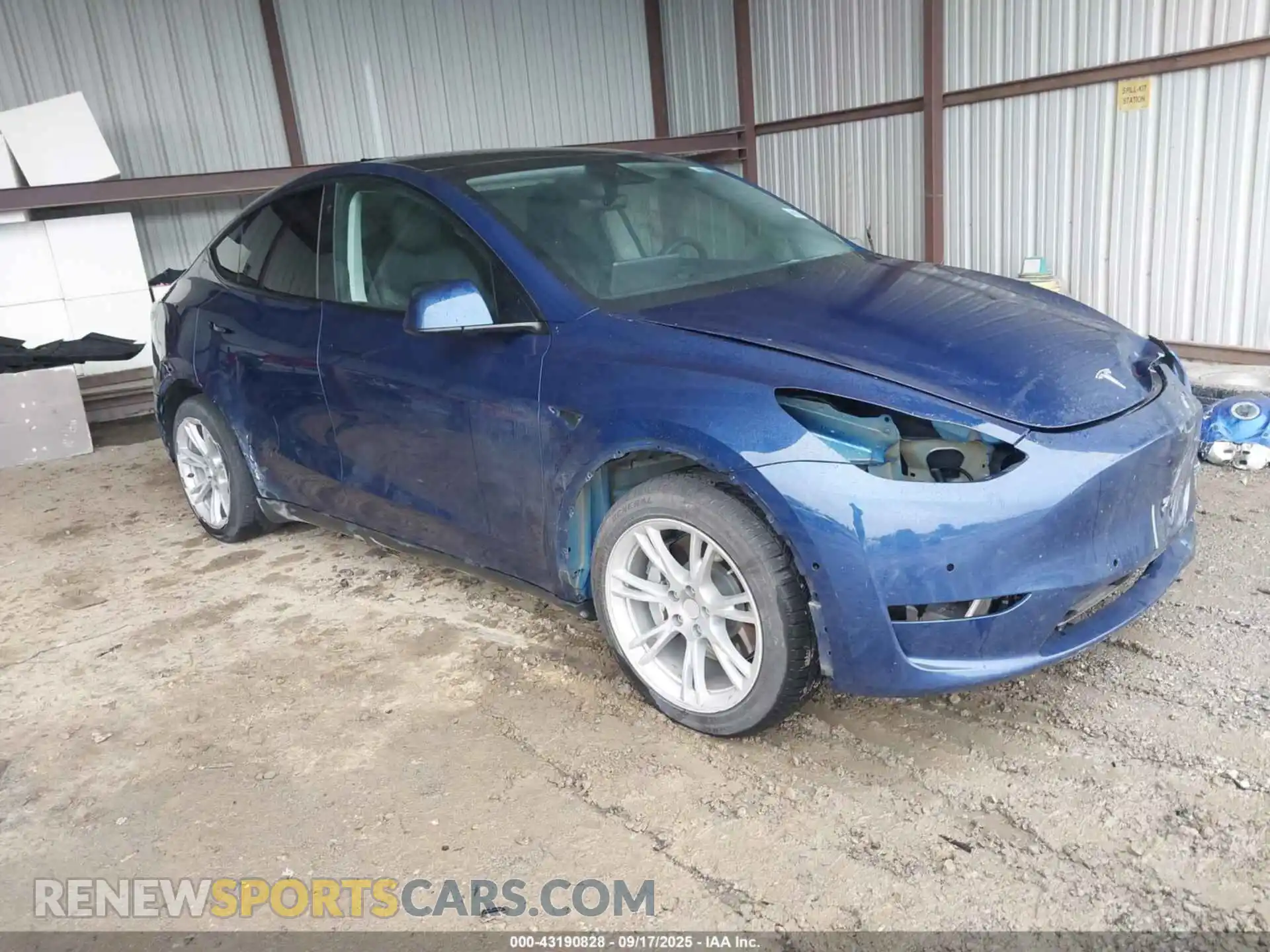 1 Photograph of a damaged car 5YJYGAEE4MF196847 TESLA MODEL Y 2021