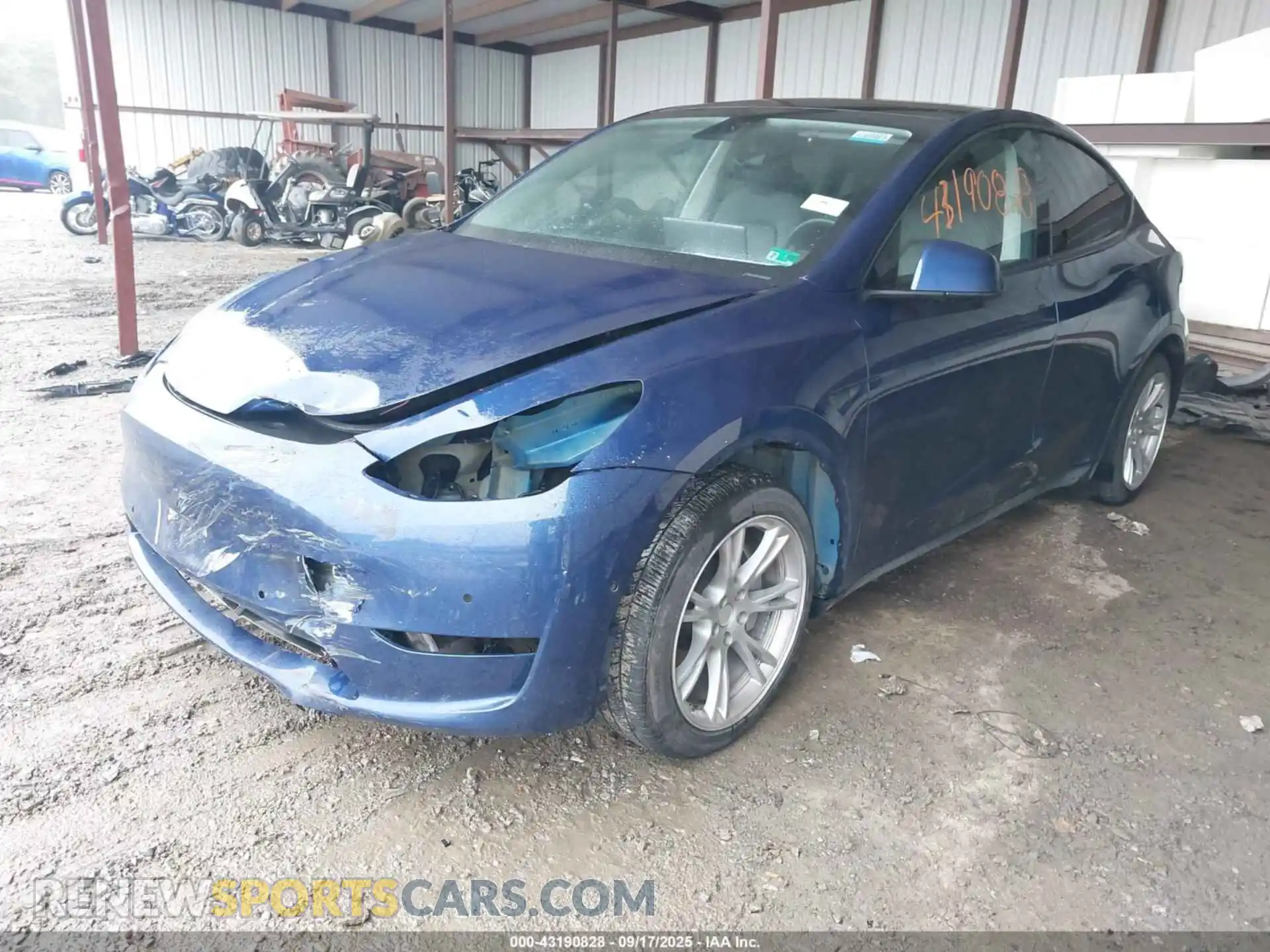 2 Photograph of a damaged car 5YJYGAEE4MF196847 TESLA MODEL Y 2021