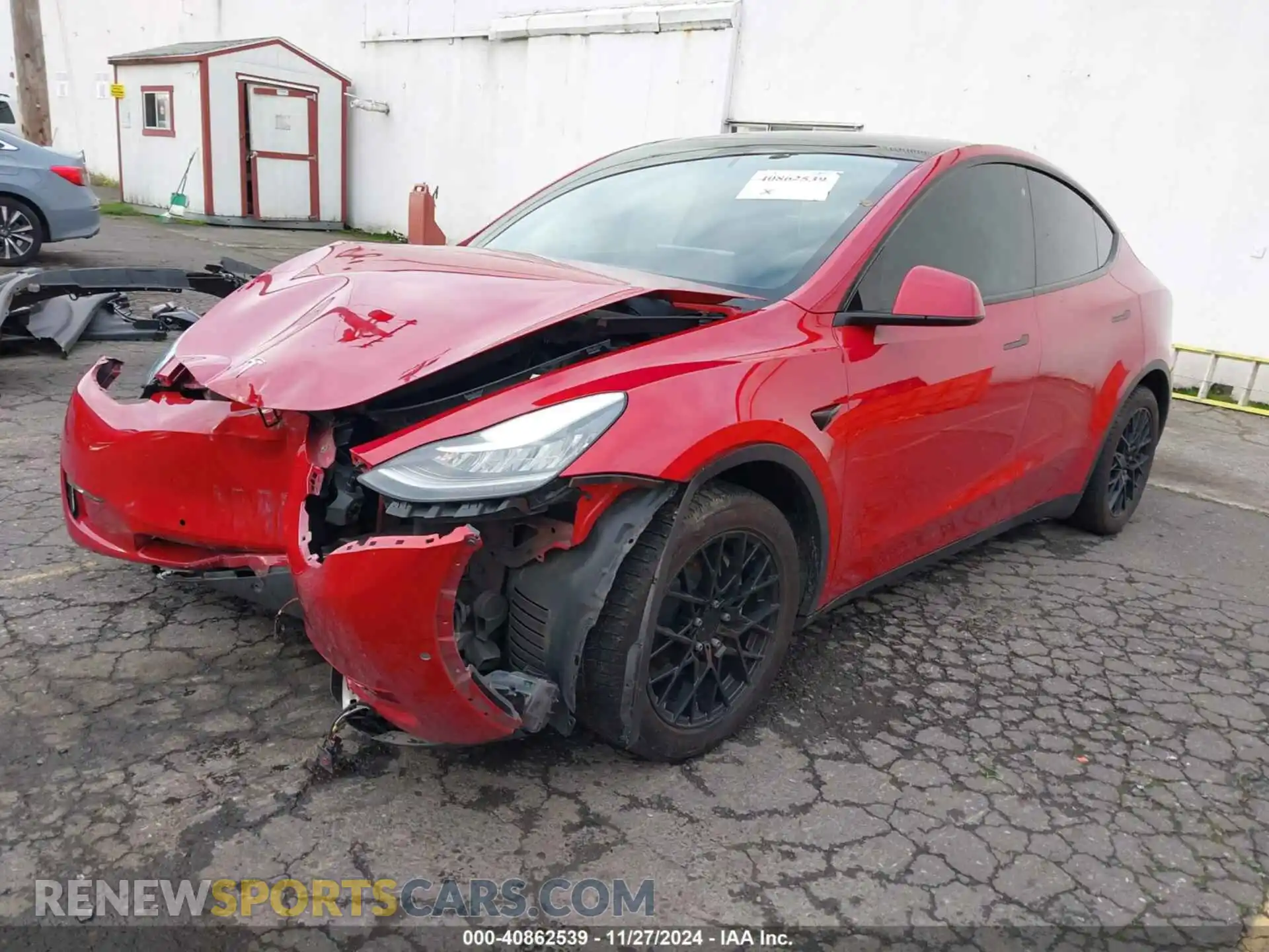 2 Photograph of a damaged car 5YJYGAEE4MF200475 TESLA MODEL Y 2021